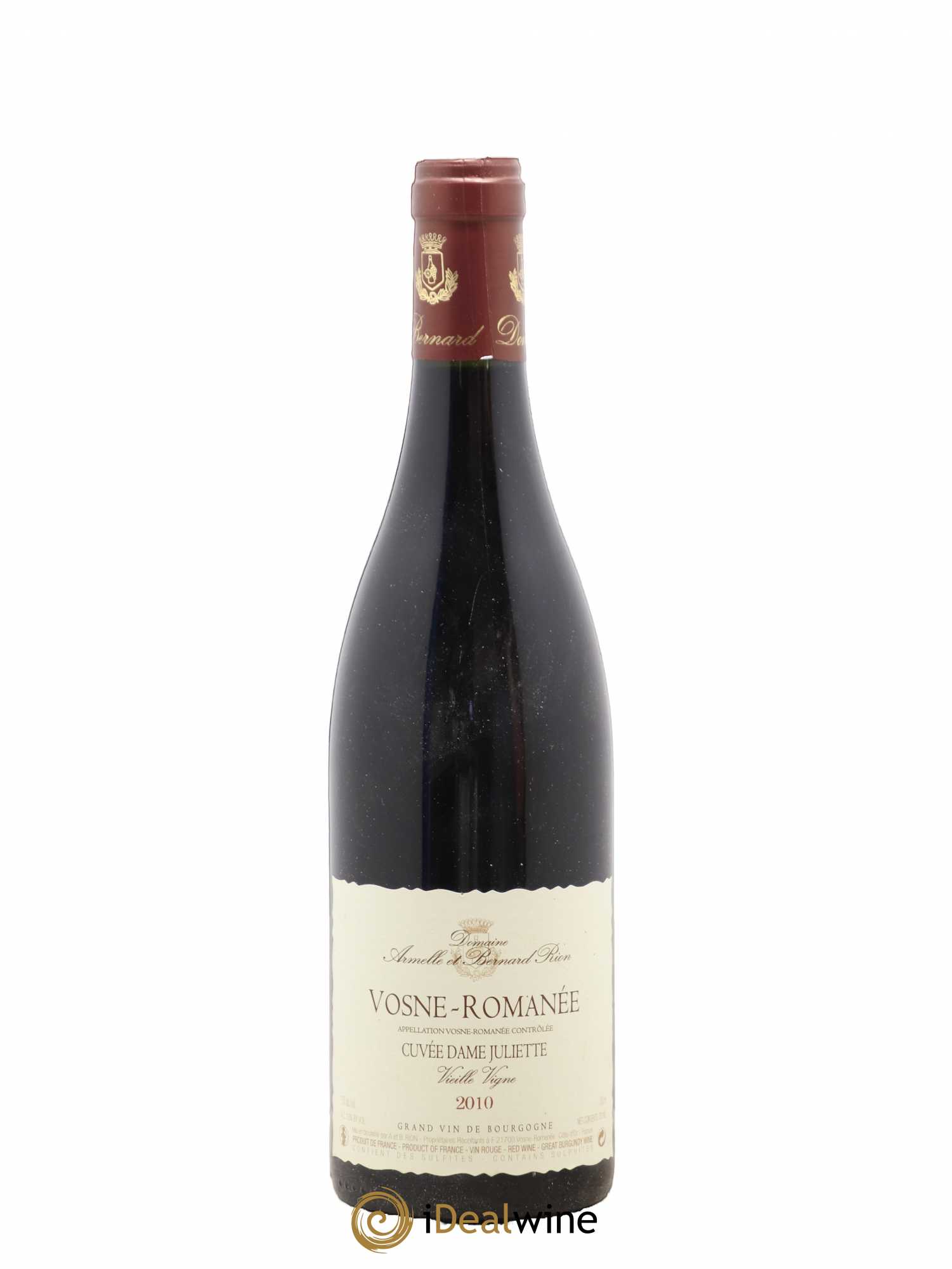 Vosne-Romanée Cuvée Dame Juliette Vieilles vignes Rion 2010 - Lot de 1 bouteille - 0