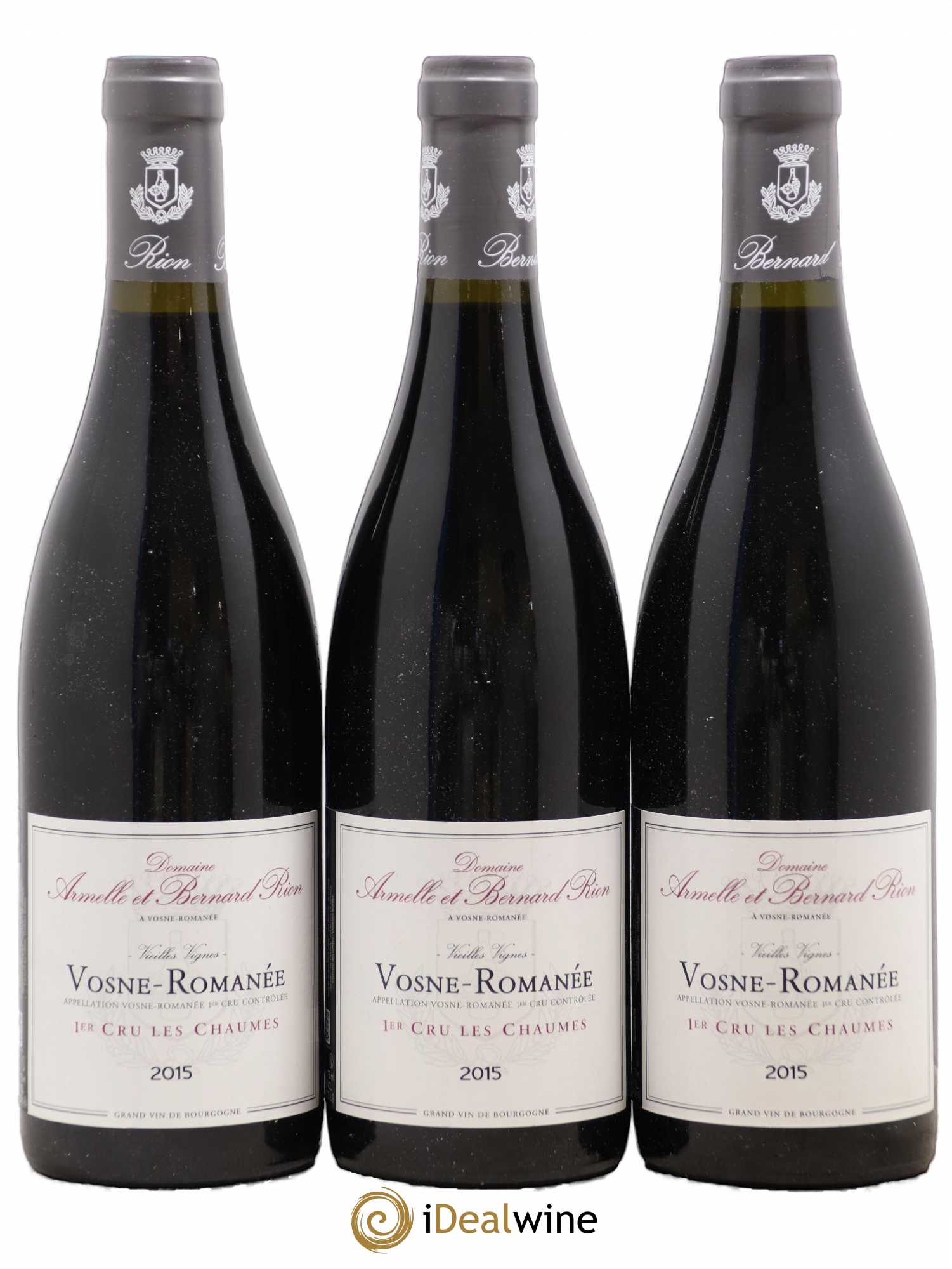 Vosne-Romanée 1er Cru Les Chaumes Armelle Et Bernard Rion 2015 - Posten von 3 Flaschen - 0
