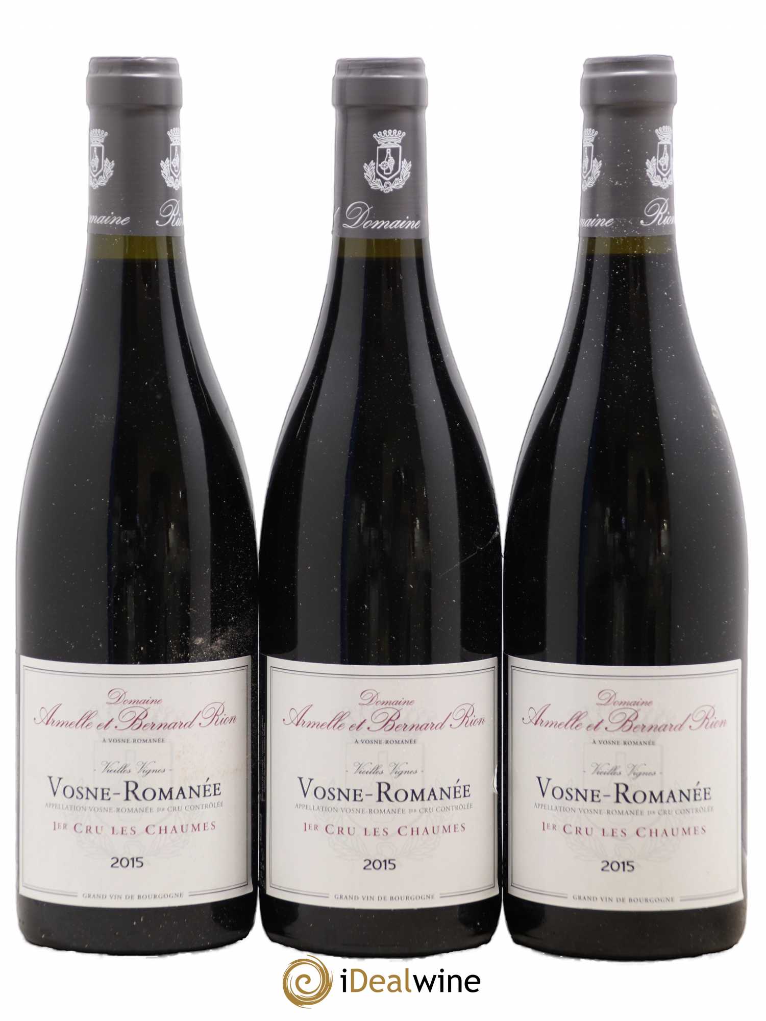 Vosne-Romanée 1er Cru Les Chaumes Armelle Et Bernard Rion 2015 - Posten von 3 Flaschen - 0