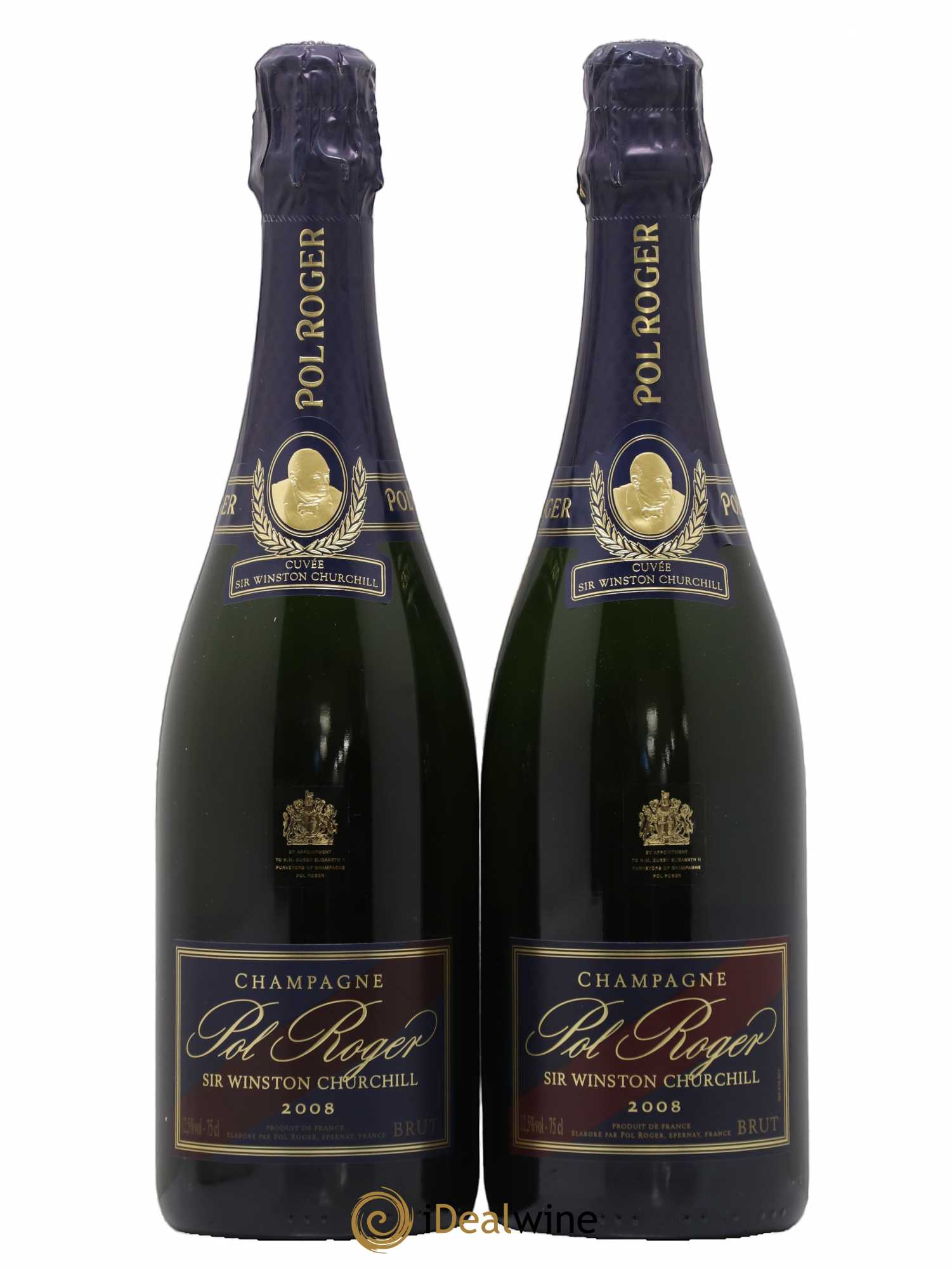 Cuvée Winston Churchill Pol Roger Brut 2008 - Lot de 2 bouteilles - 0