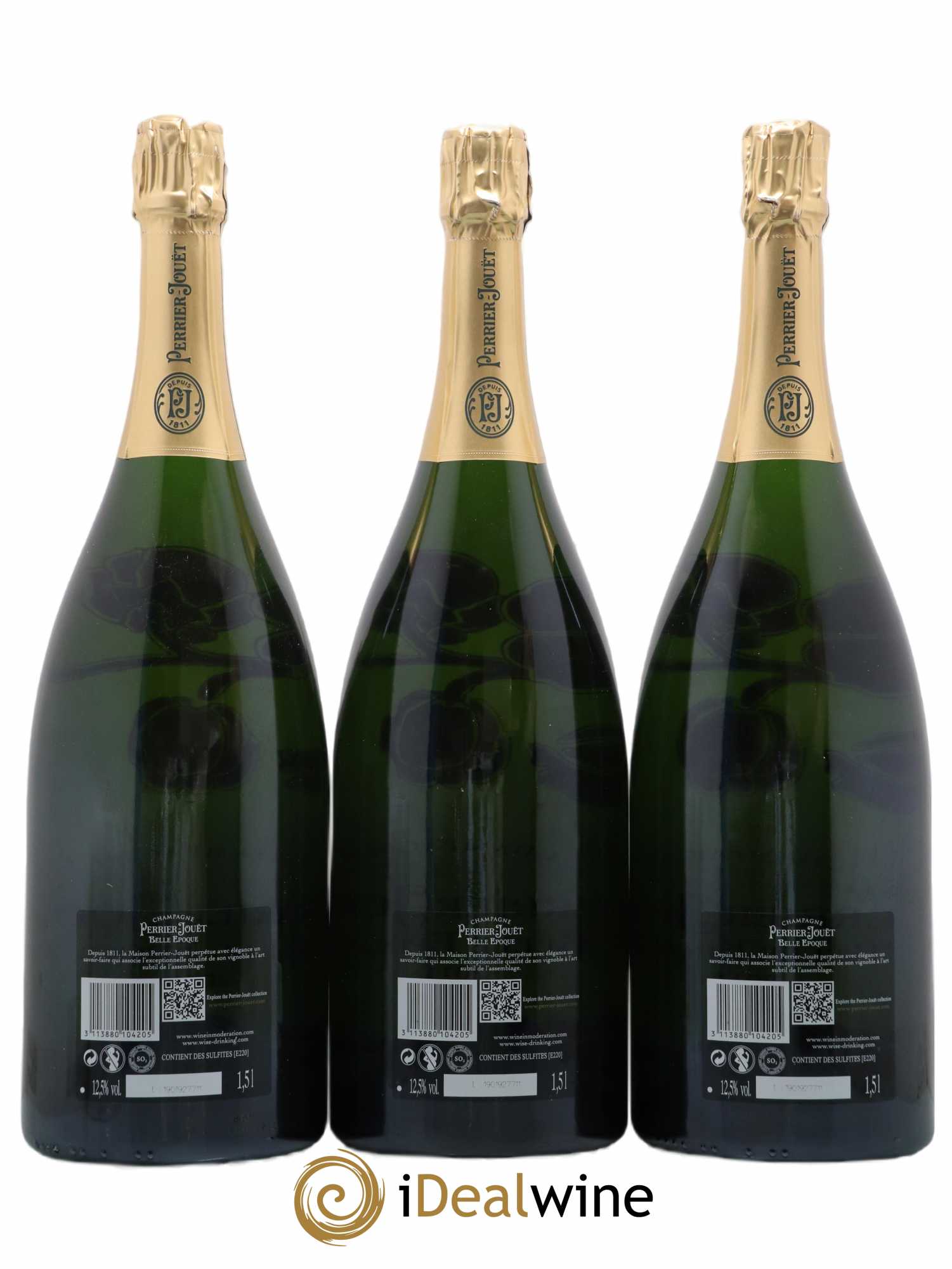 Cuvée Belle Epoque Brut Perrier-Jouët 2011 - Lot de 3 magnums - 1