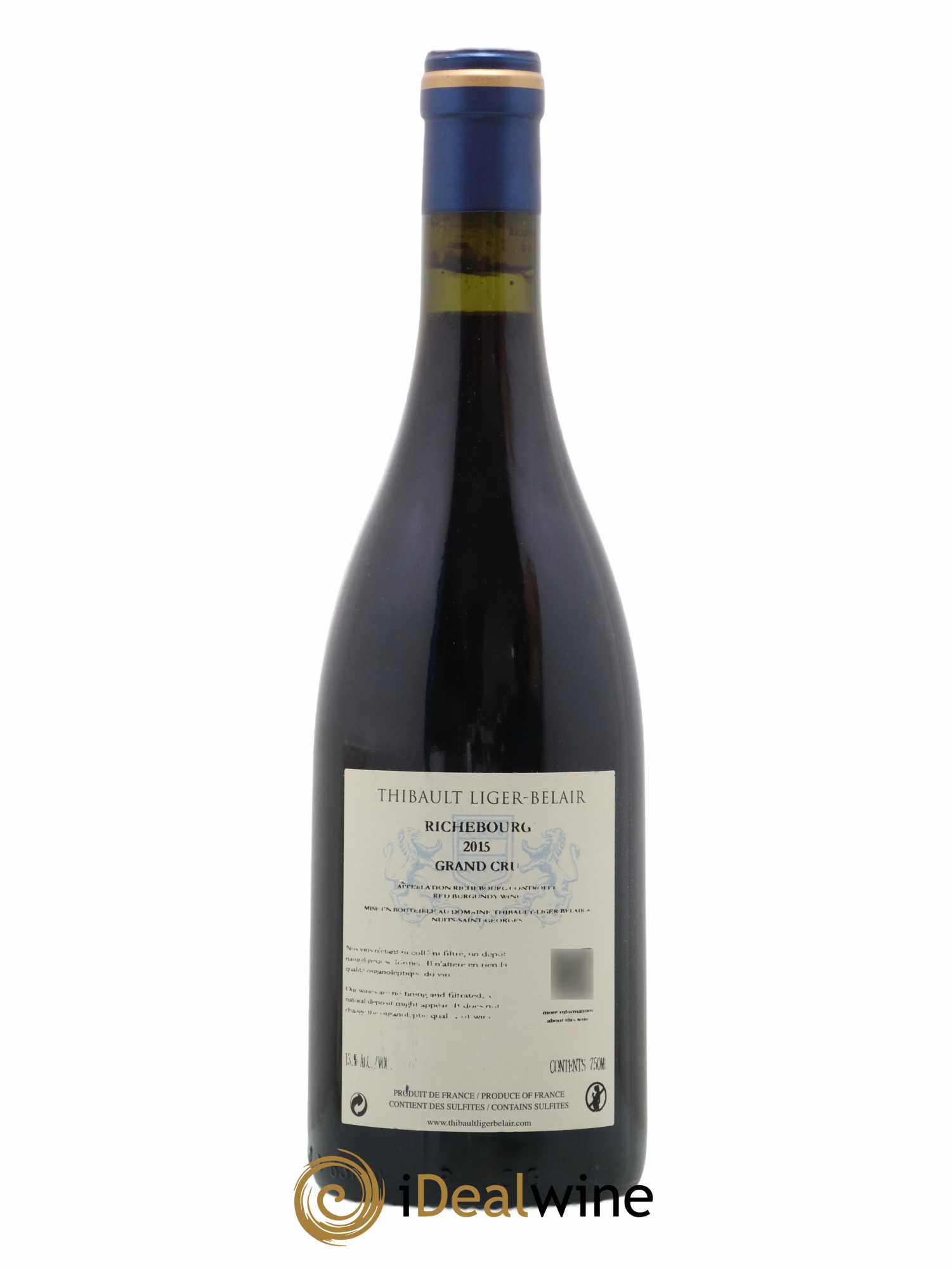 Richebourg Grand Cru Thibault Liger-Belair 2015 - Lot de 1 bouteille - 1