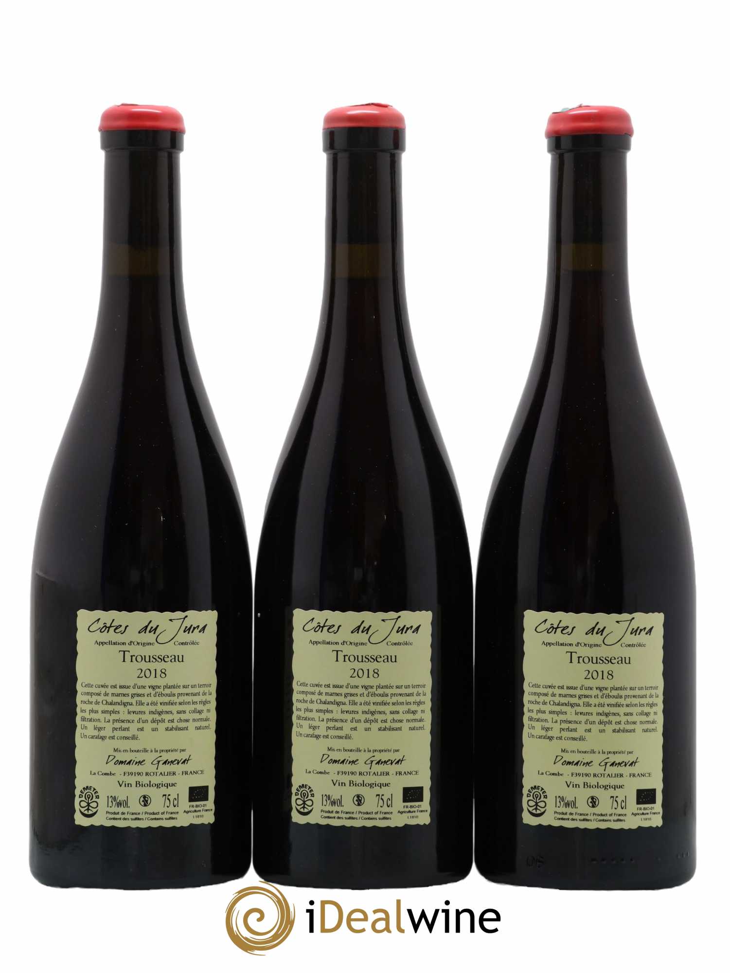 Côtes du Jura Plein Sud Jean-François Ganevat (Domaine) 2018 - Lot of 3 bottles - 1