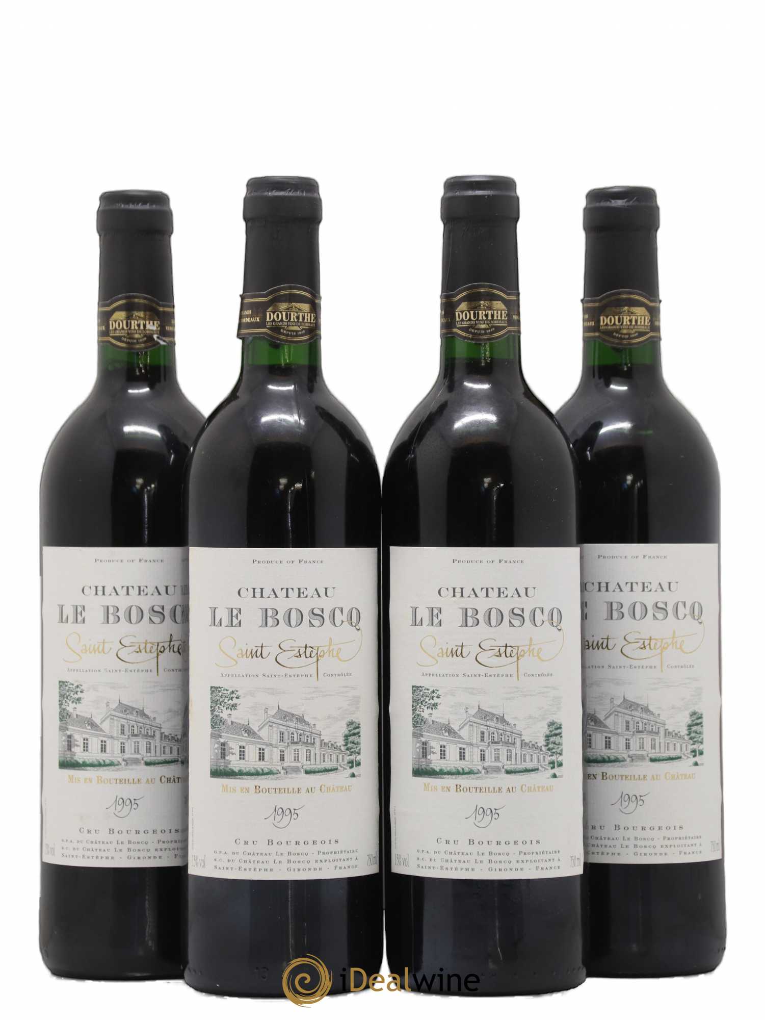 Château le Boscq Cru Bourgeois (sans prix de réserve) 1995 - Lot de 4 bouteilles - 0