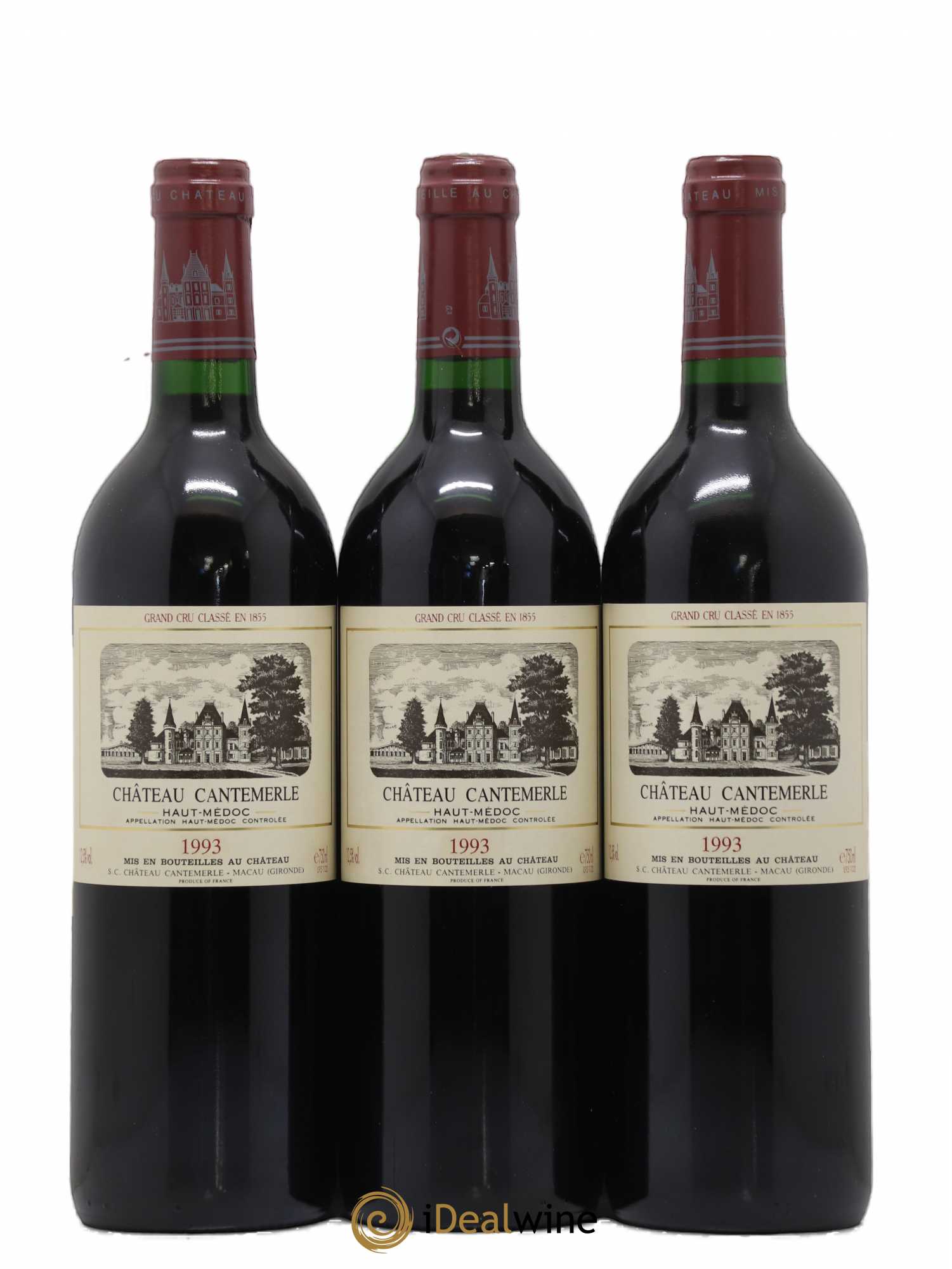 Château Cantemerle 5ème Grand Cru Classé 1993 - Lot de 6 bouteilles - 1