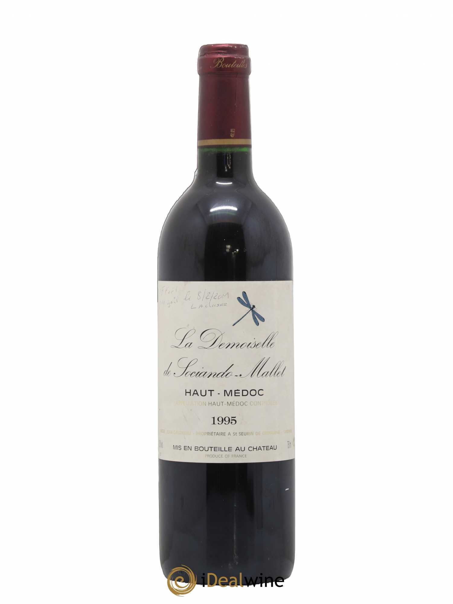 Demoiselle de Sociando Mallet Second Vin 1995 - Lot de 1 bouteille - 0