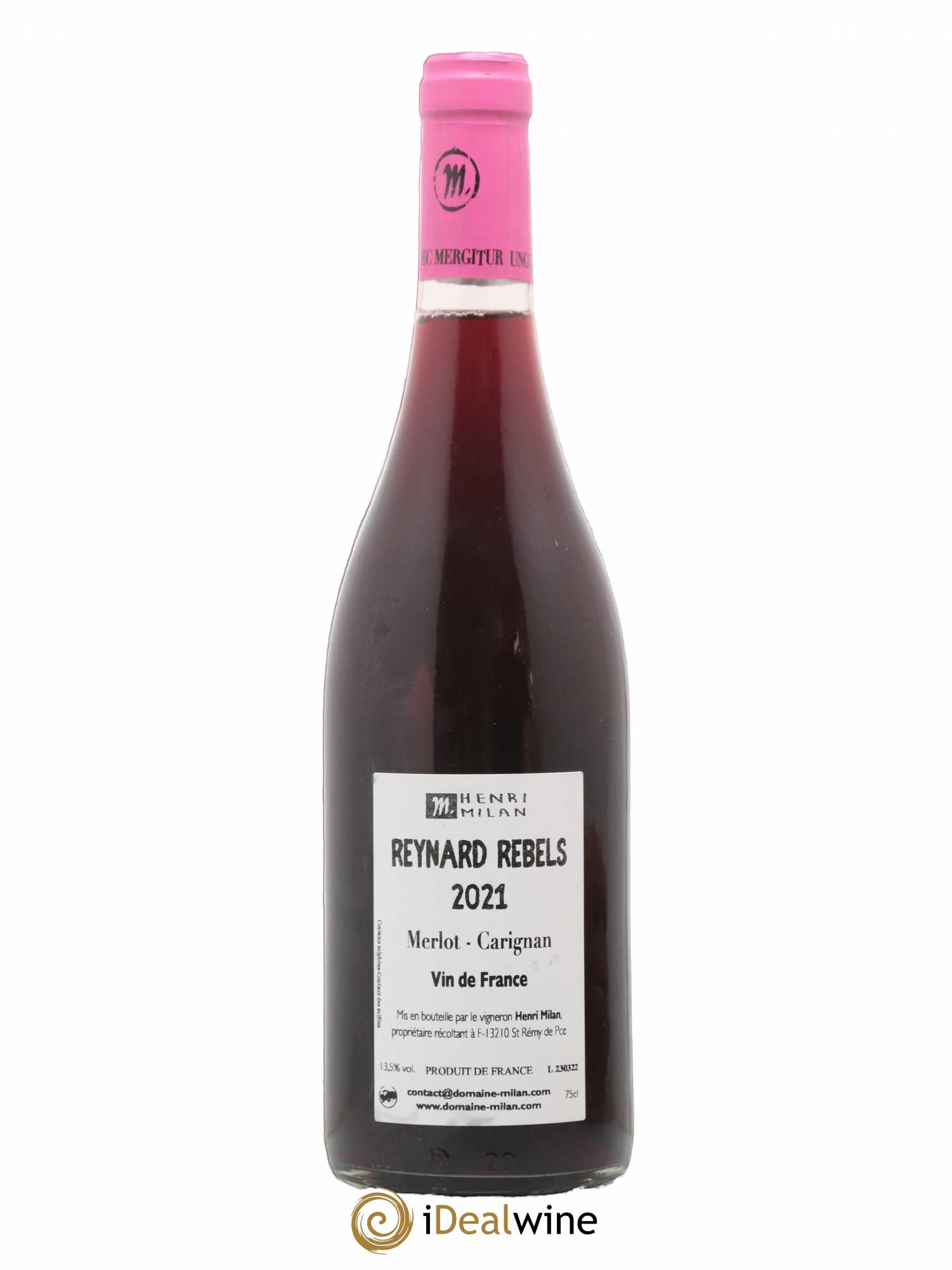 Vin de France Reynard Rebels Théophile Milan (sans prix de réserve) 2021 - Posten von 1 Flasche - 1