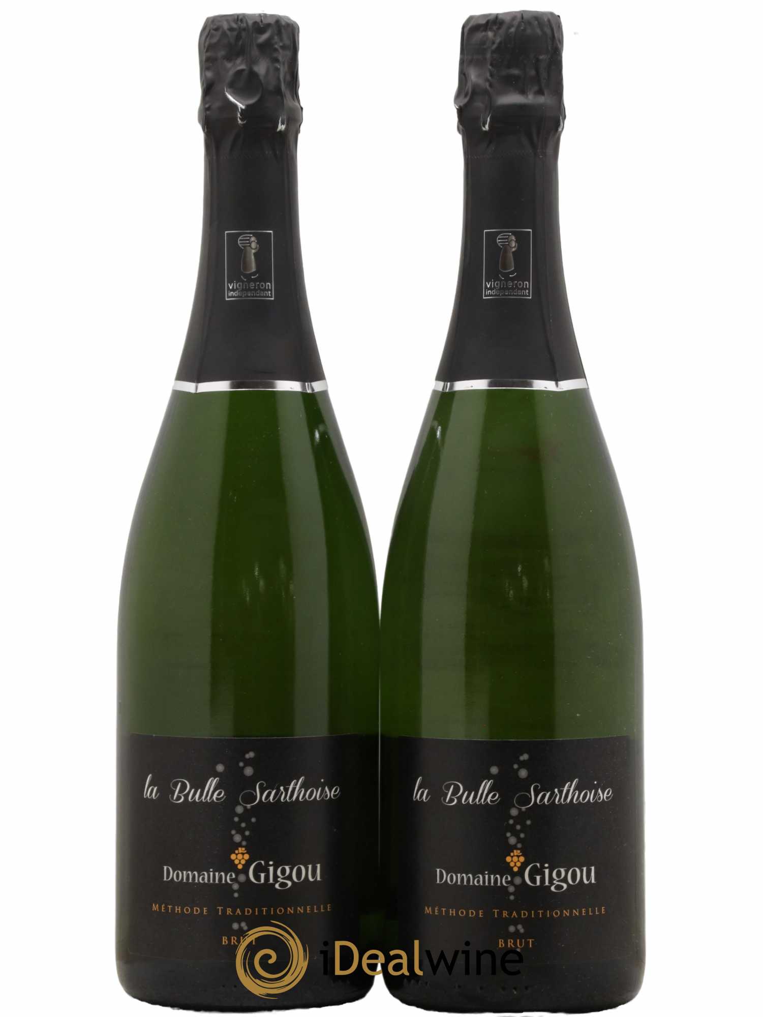 Vin de France La Bubulle Sarthoise Chenin Blanc Domaine Gigou Méthode Traditionnelle - Lot de 2 bouteilles - 0