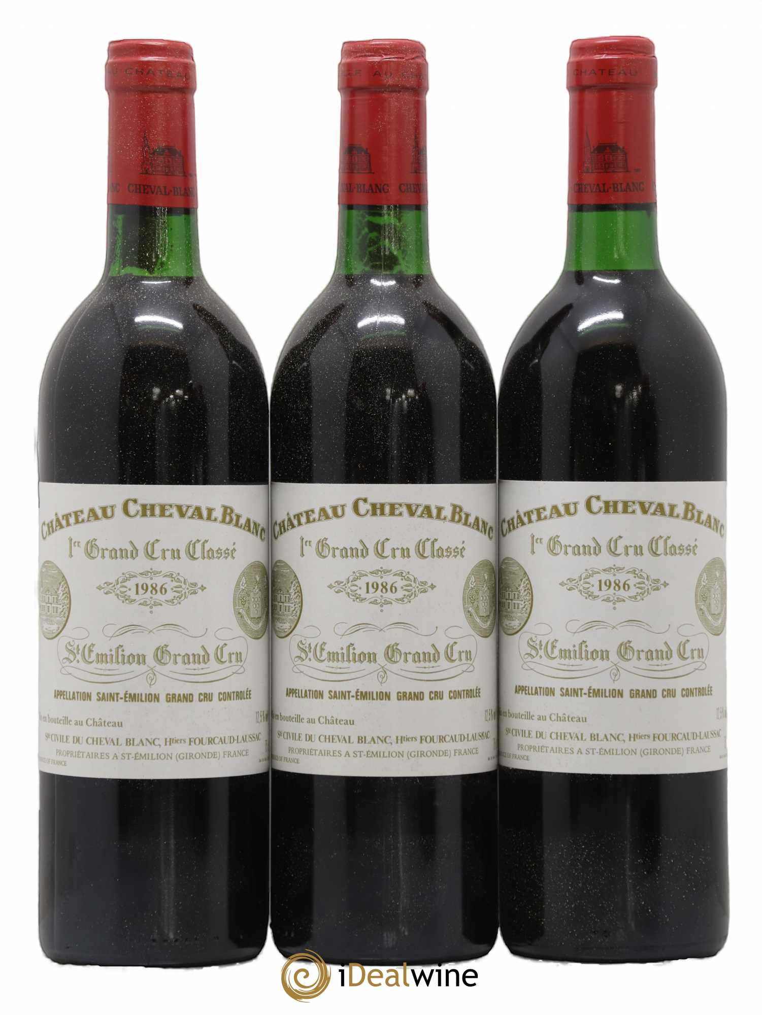 Château Cheval Blanc 1er Grand Cru Classé A 1986 - Lot de 6 bouteilles - 1
