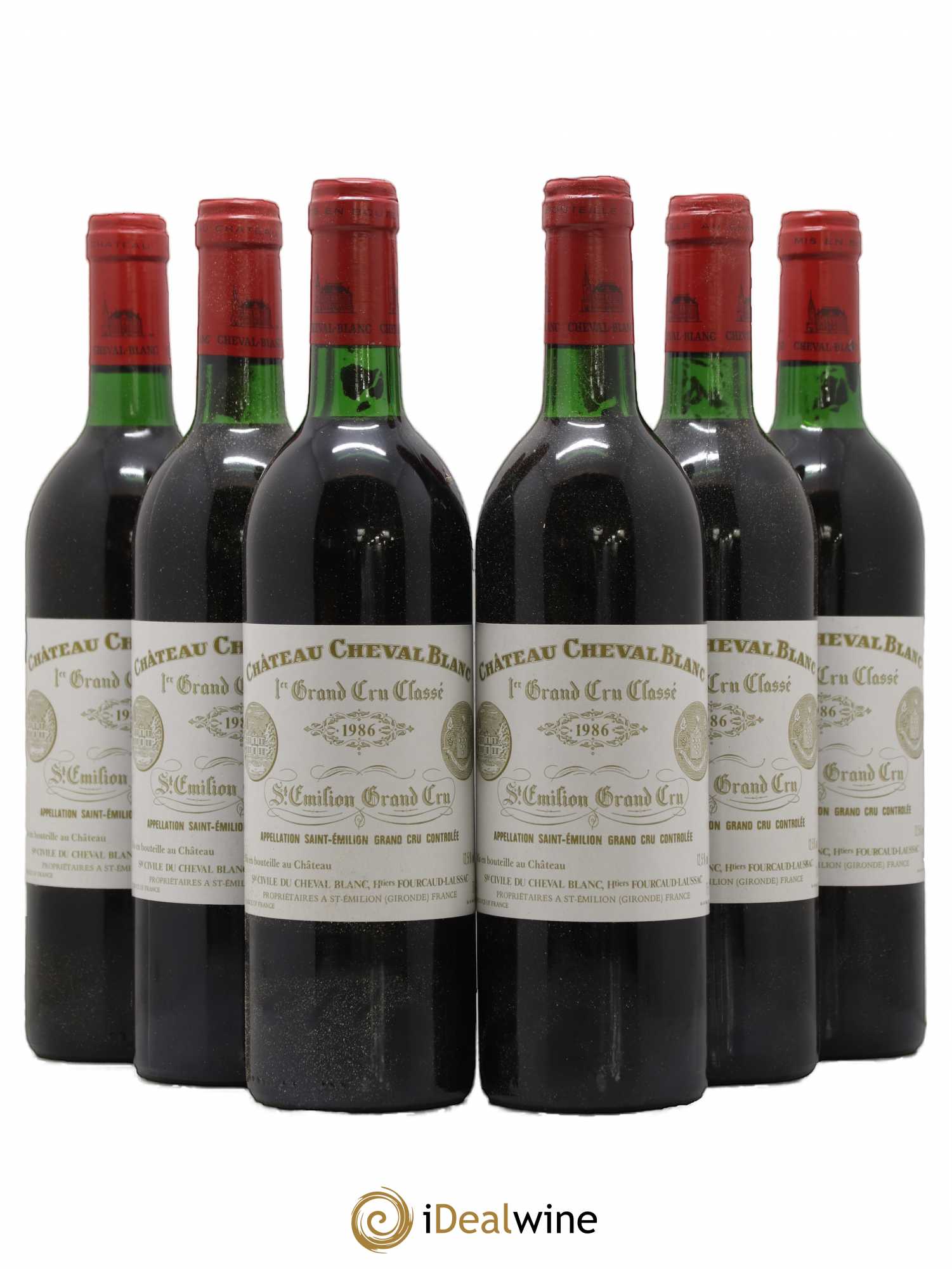 Château Cheval Blanc 1er Grand Cru Classé A 1986 - Lot de 6 bouteilles - 0