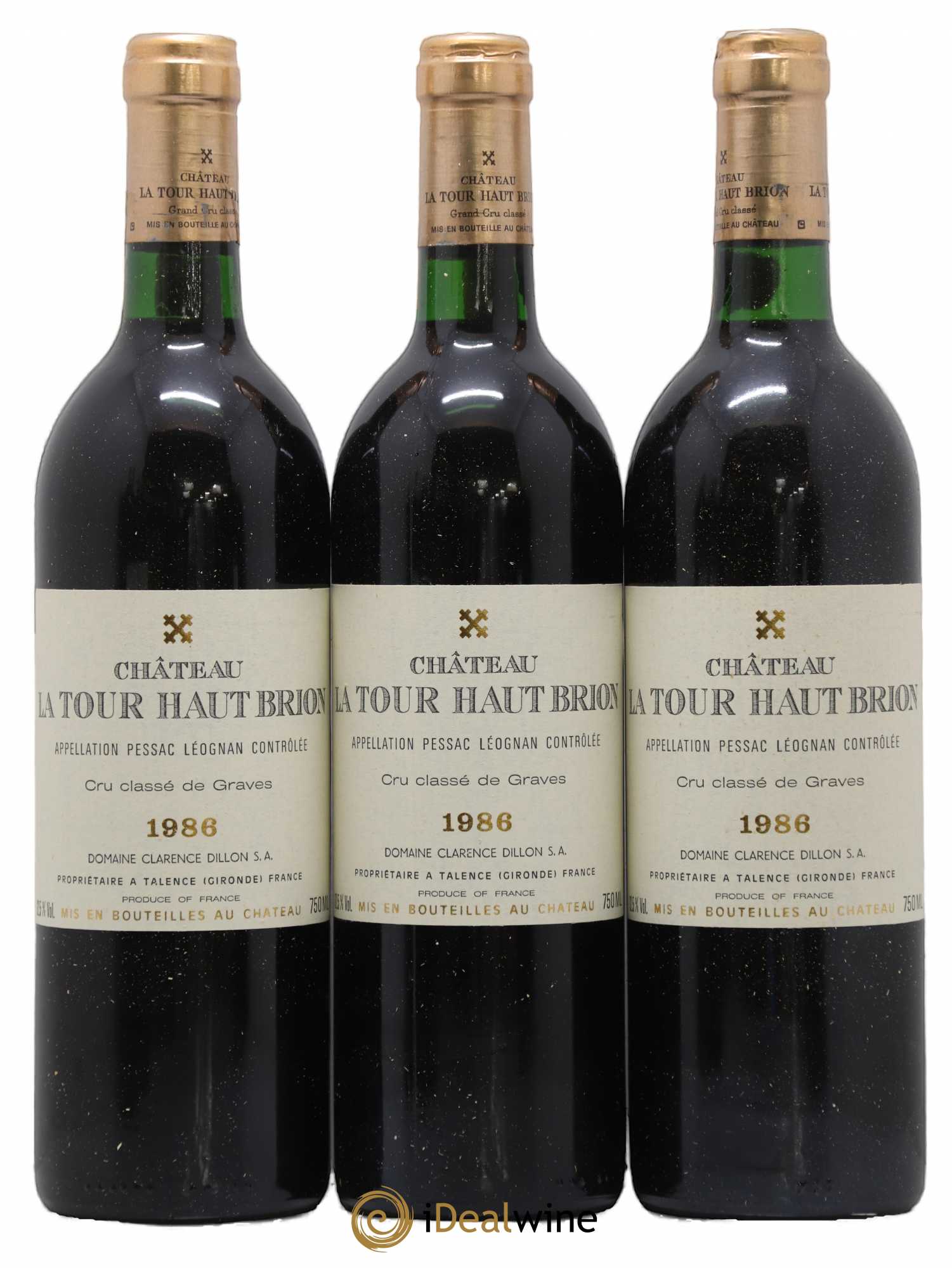 Château la Tour Haut-Brion Cru Classé de Graves 1986 - Lot de 6 bouteilles - 1
