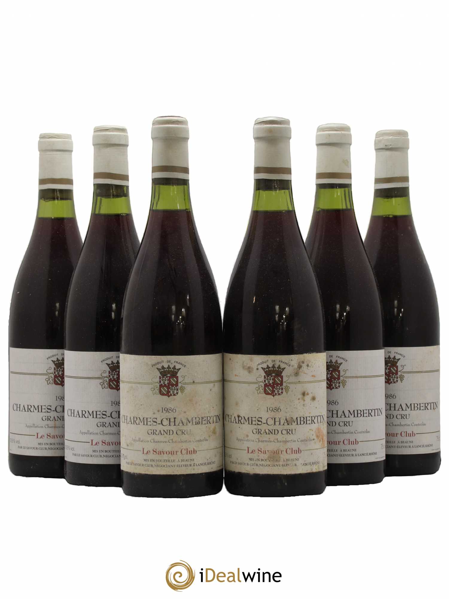 Charmes-Chambertin Grand Cru Savour Club 1986 - Lot de 6 bouteilles - 0
