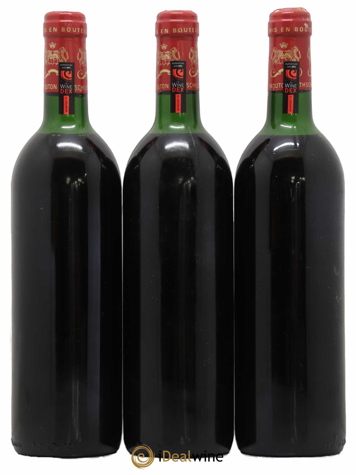 Château Mouton Rothschild 1er Grand Cru Classé 1986 - Lot de 3 bouteilles - 1