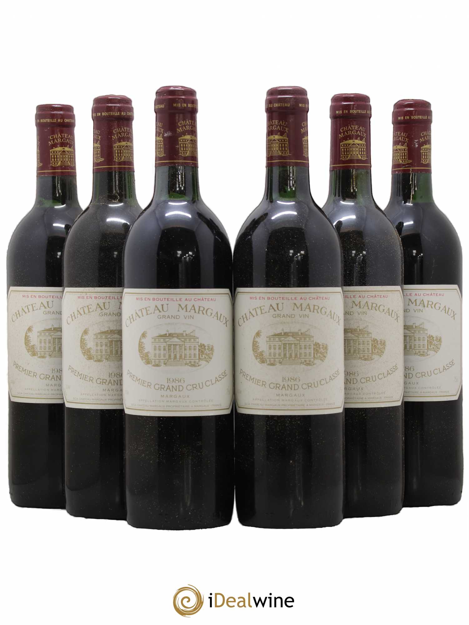 Château Margaux 1er Grand Cru Classé 1986 - Lot de 6 bouteilles - 0
