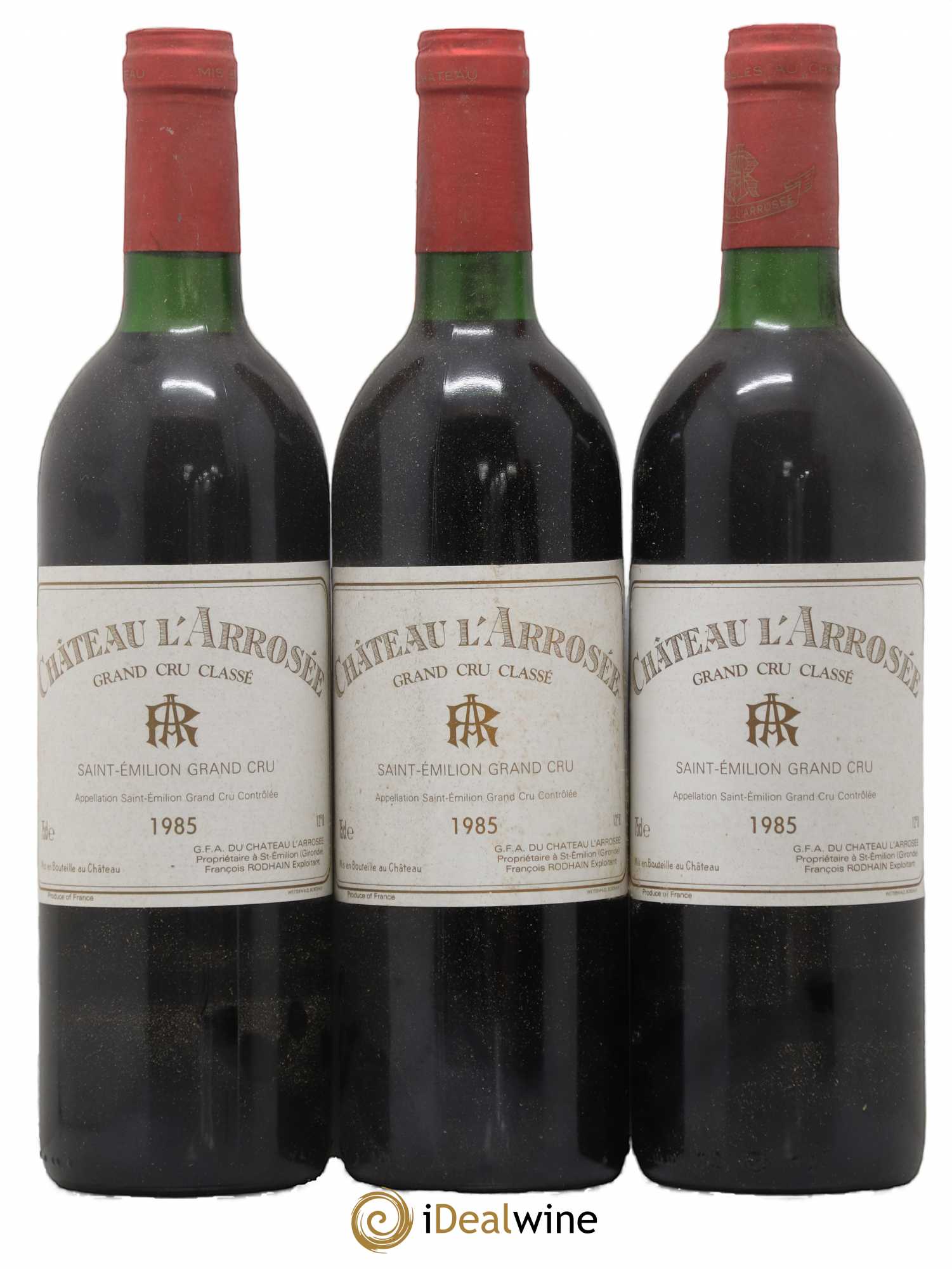 Château l' Arrosée Grand Cru Classé 1985 - Lot de 6 bouteilles - 1