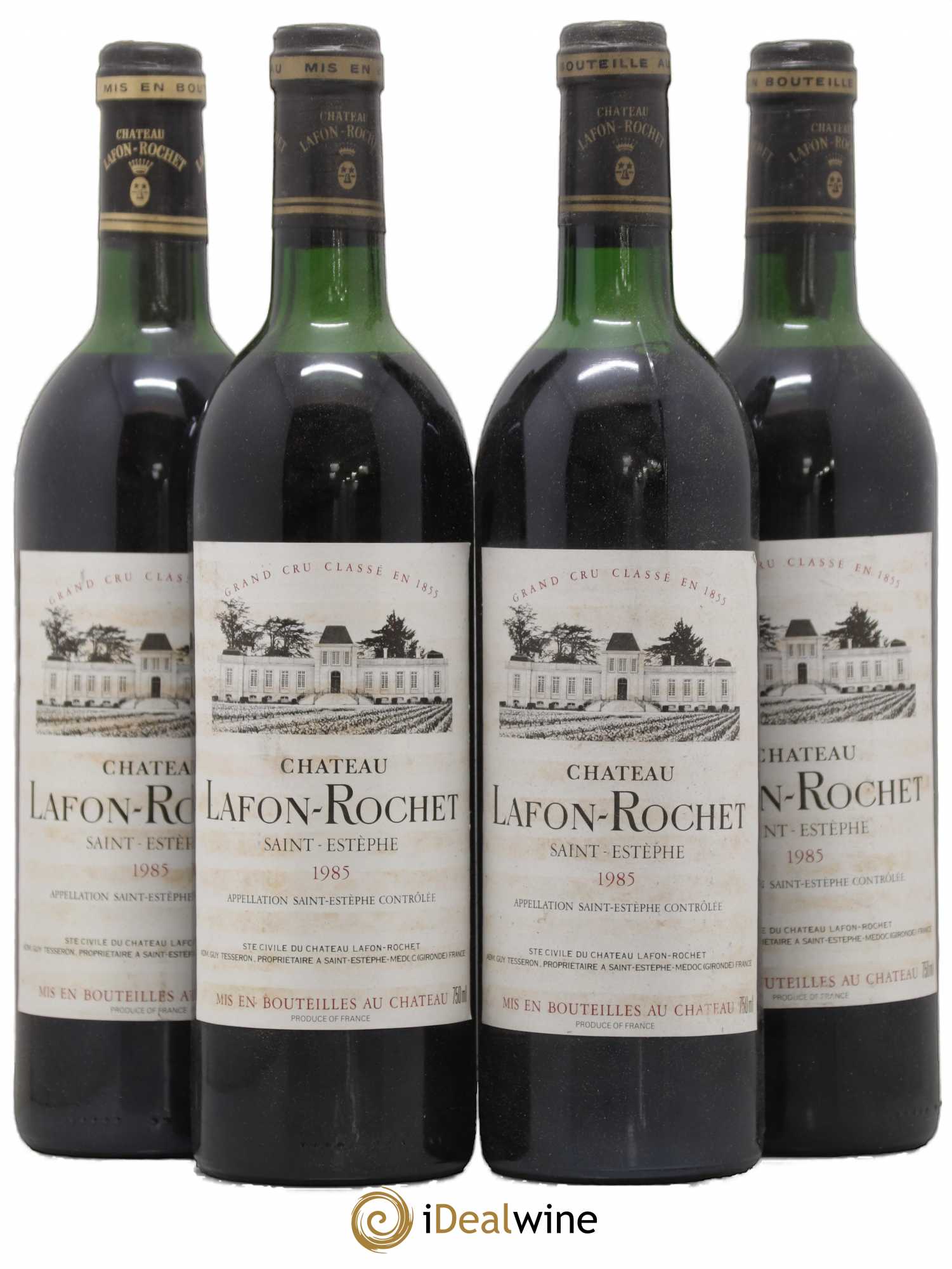 Château Lafon Rochet 4ème Grand Cru Classé 1985 - Lot de 4 bouteilles - 0