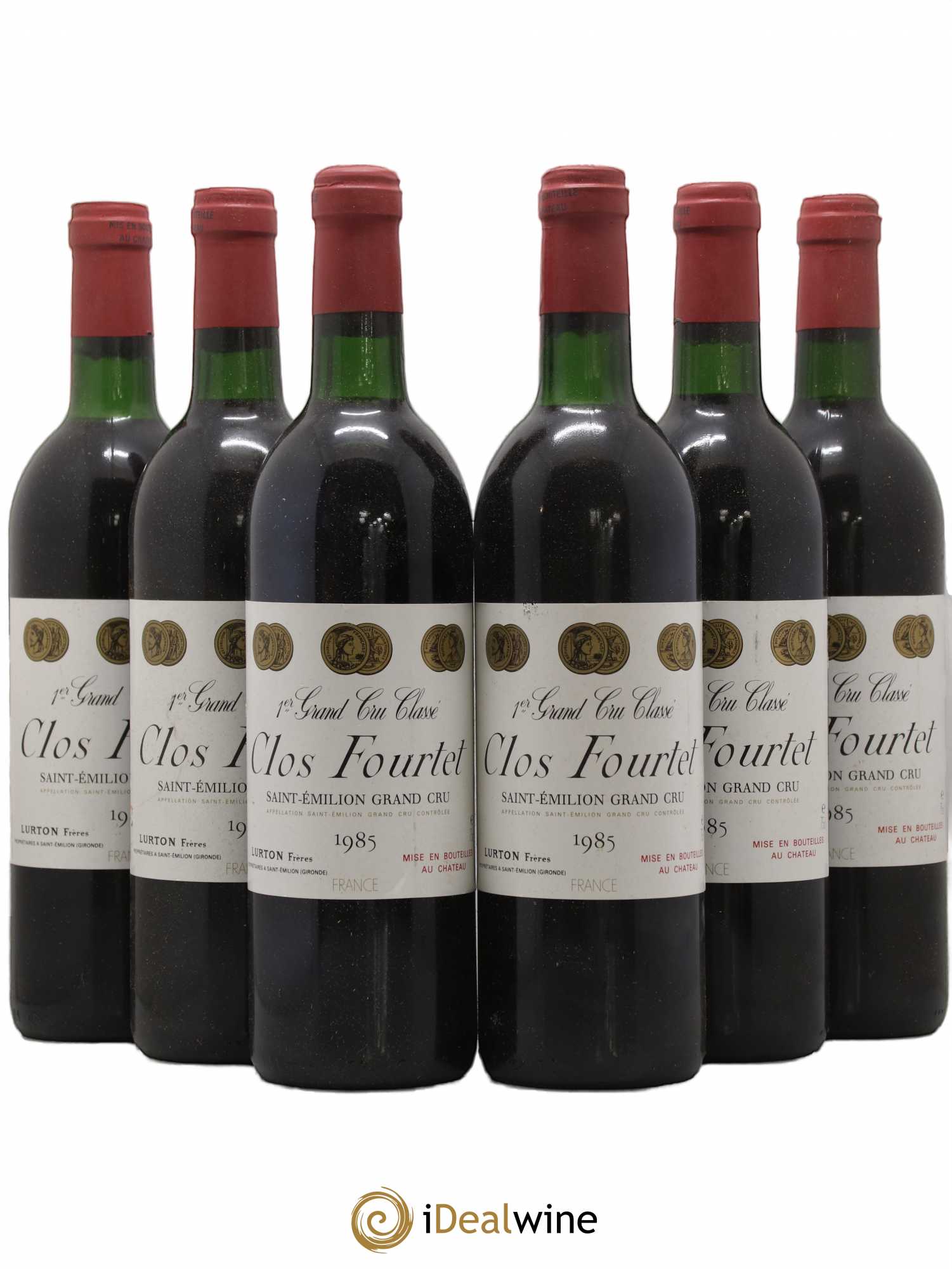Clos Fourtet 1er Grand Cru Classé B 1985 - Lot de 6 bouteilles - 0