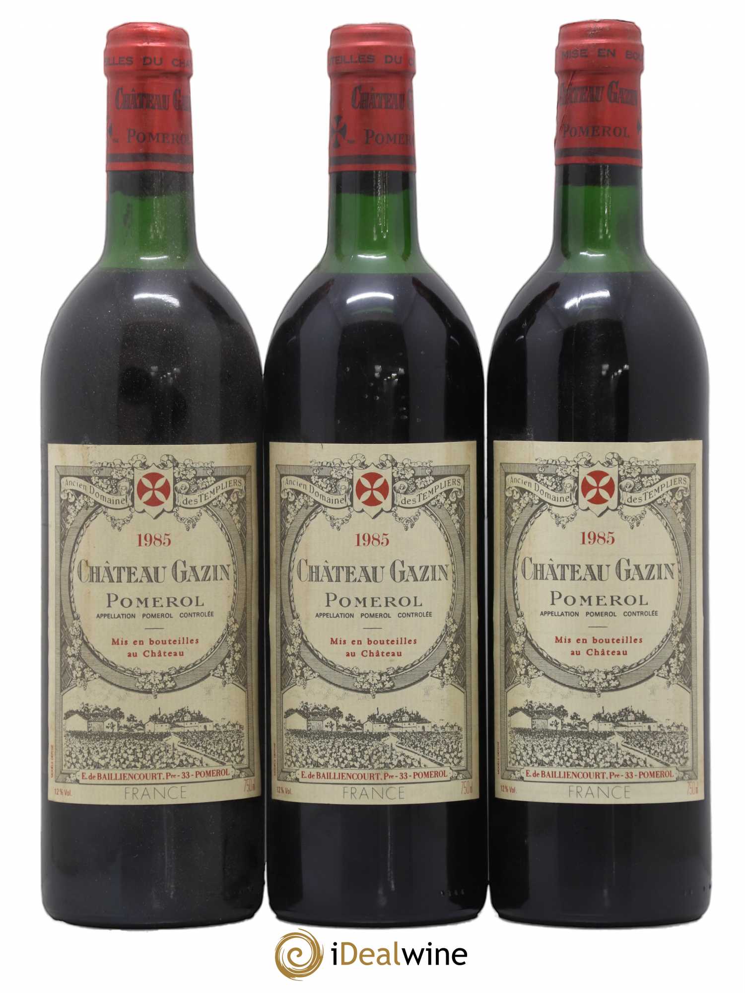 Château Gazin 1985 - Lot de 3 bouteilles - 0