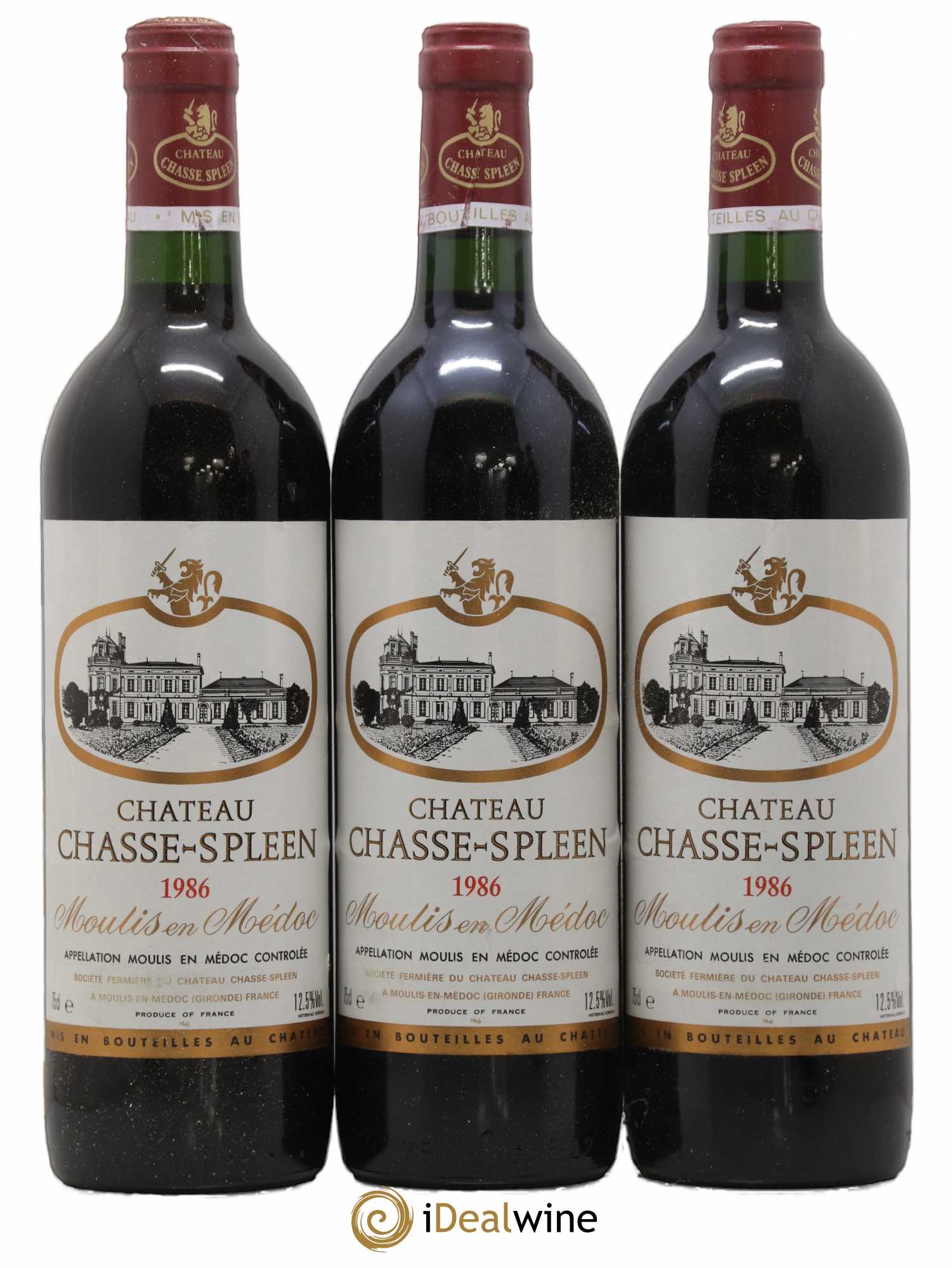 Château Chasse Spleen 1986 - Lot de 6 bouteilles - 1