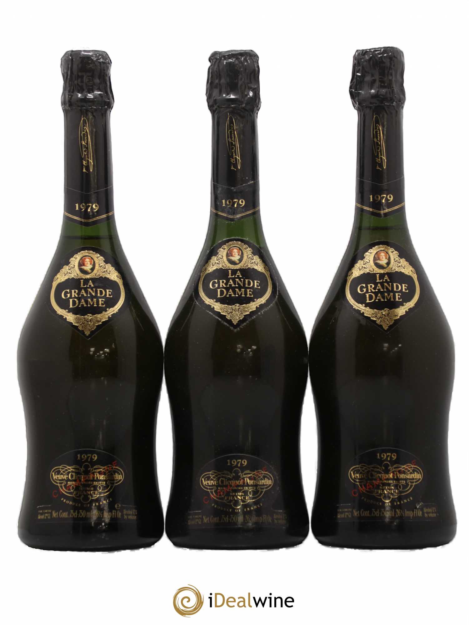 La Grande Dame Veuve Clicquot 1979 - Lot de 3 bouteilles - 0