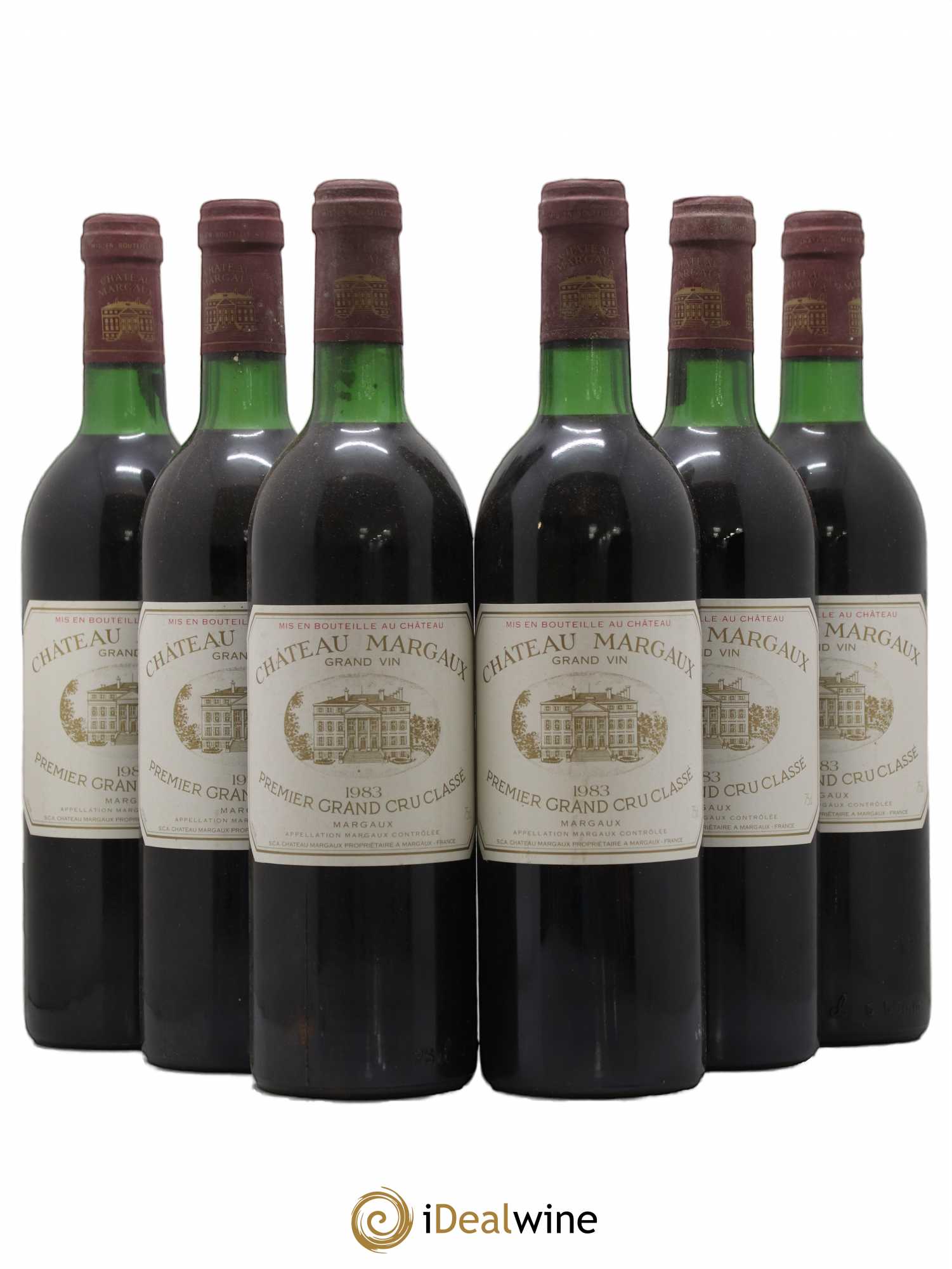 Château Margaux 1er Grand Cru Classé 1983 - Lot de 6 bouteilles - 0