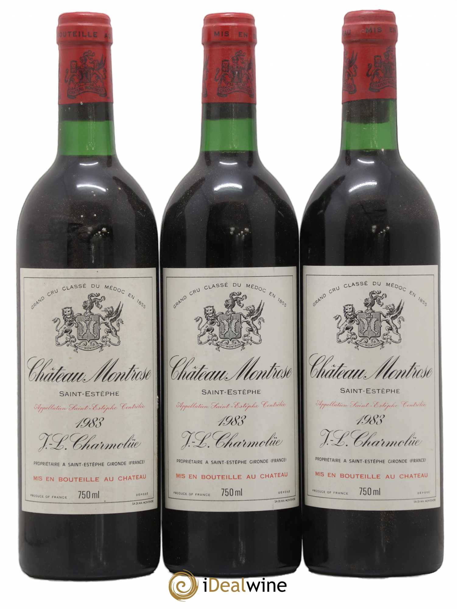 Château Montrose 2ème Grand Cru Classé 1983 - Lot de 3 bouteilles - 0