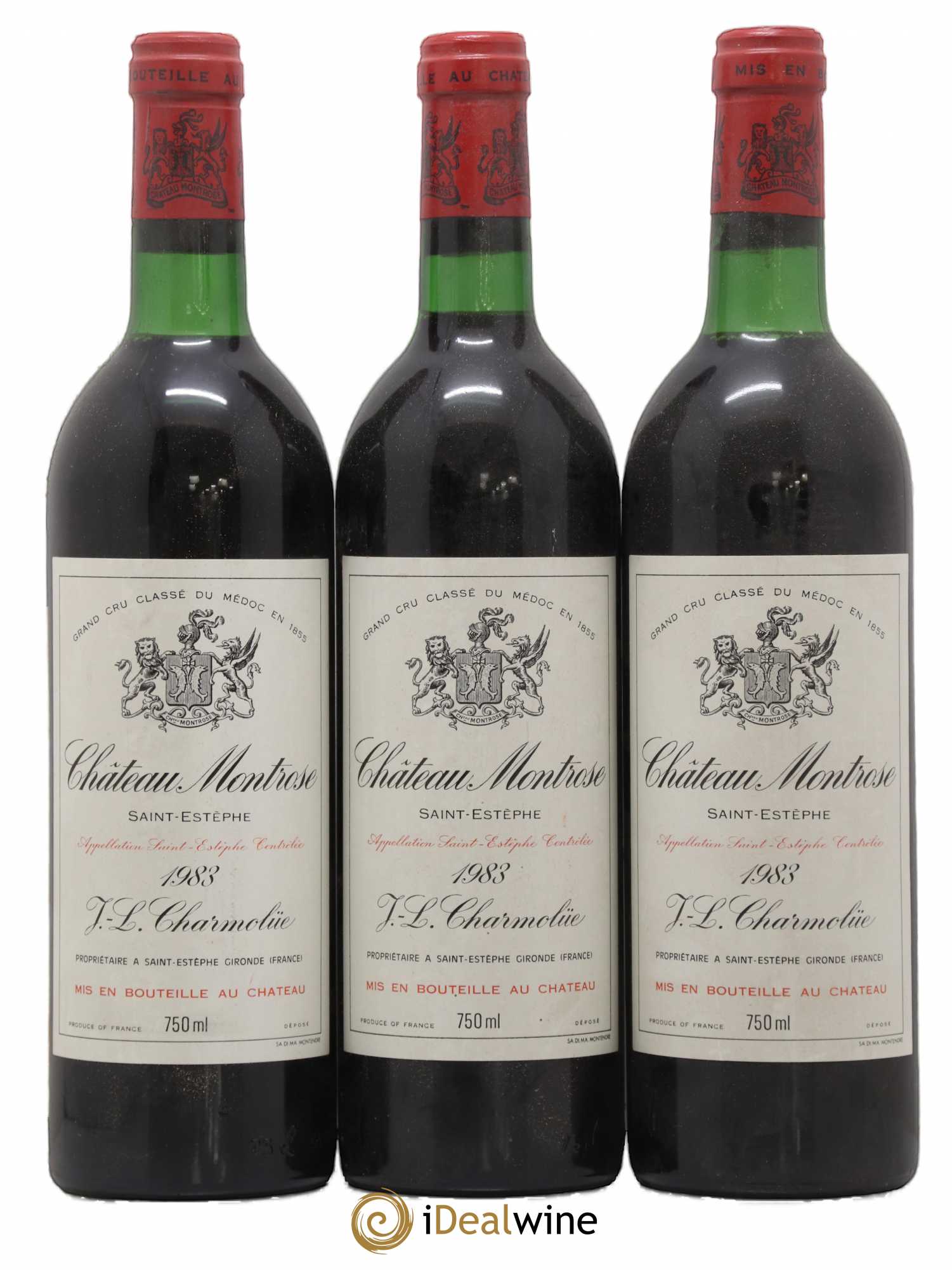 Château Montrose 2ème Grand Cru Classé 1983 - Lot de 3 bouteilles - 0