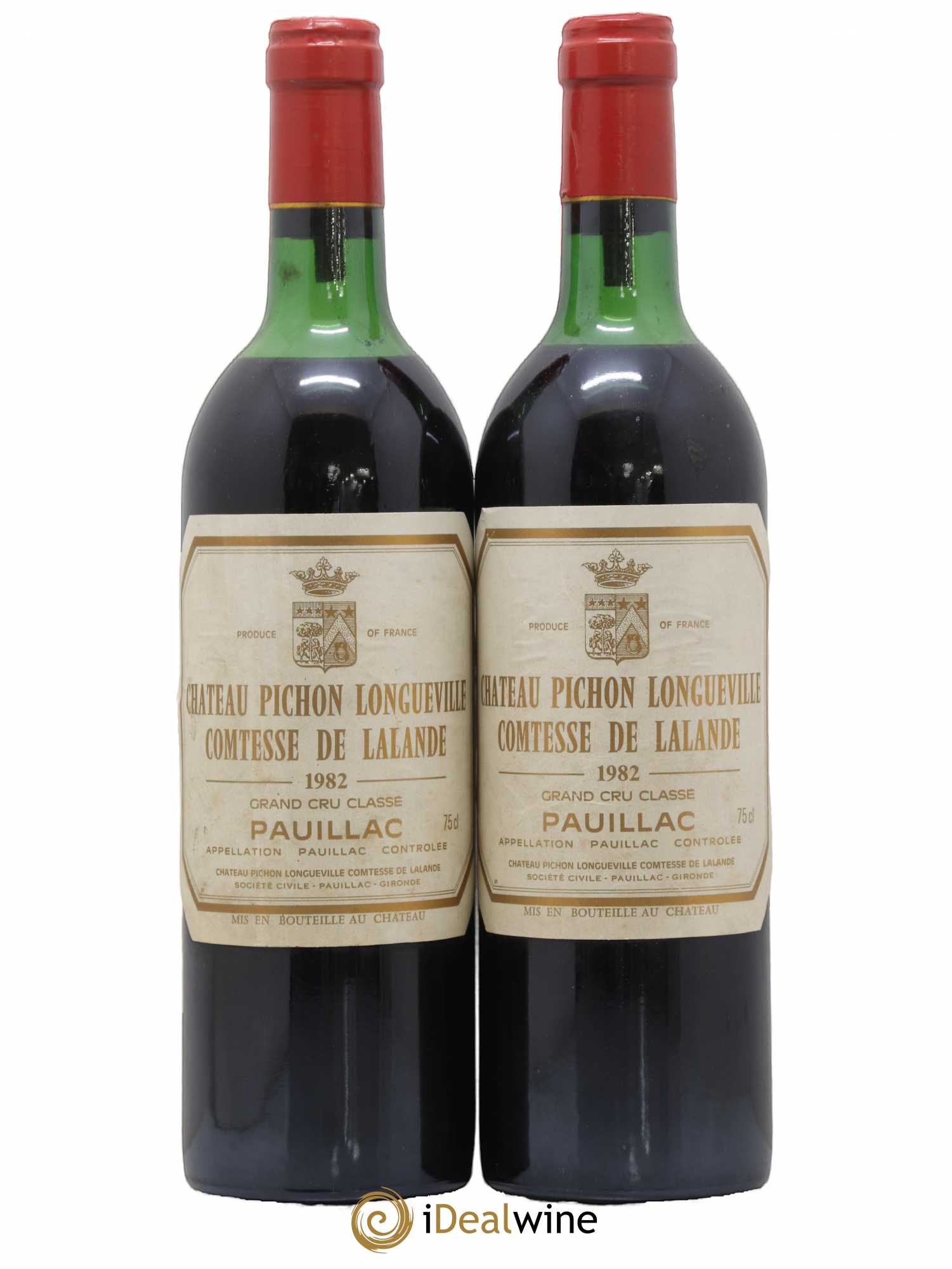 Château Pichon Longueville Comtesse de Lalande 2ème Grand Cru Classé 1982 - Lot de 2 bouteilles - 0