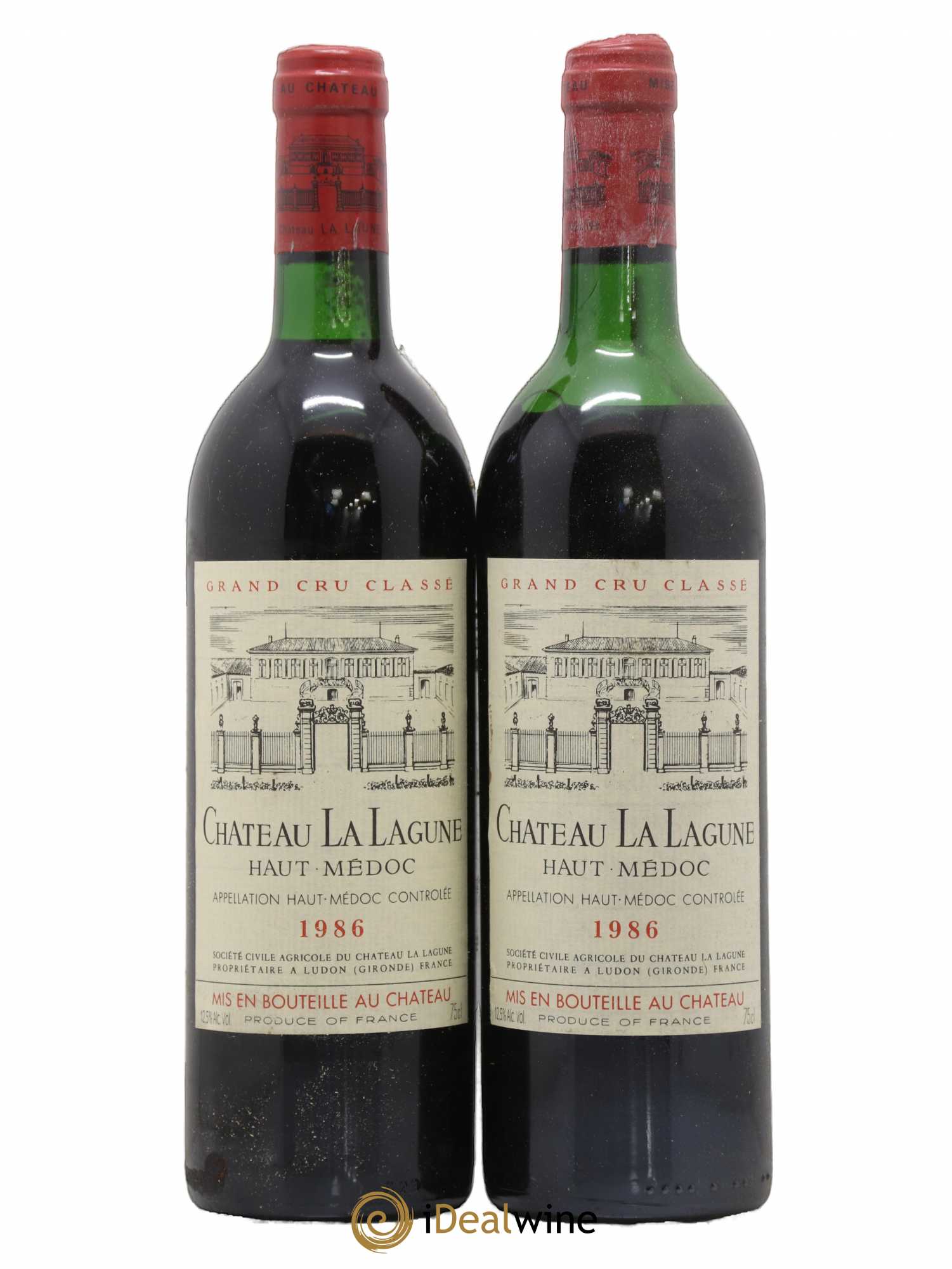 Château la Lagune 3ème Grand Cru Classé 1986 - Lot de 2 bouteilles - 0