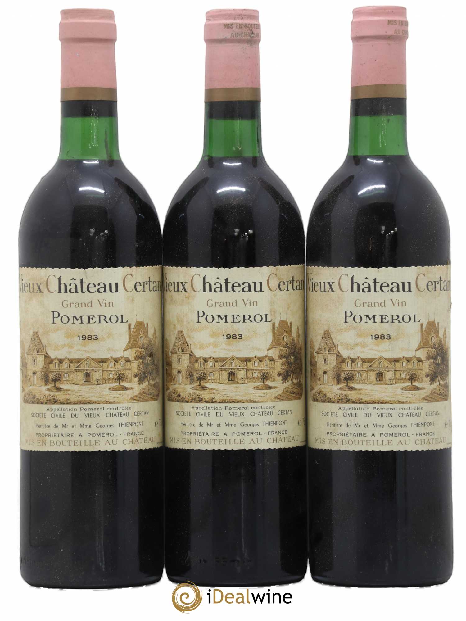 Vieux Château Certan 1983 - Lot de 3 bouteilles - 0