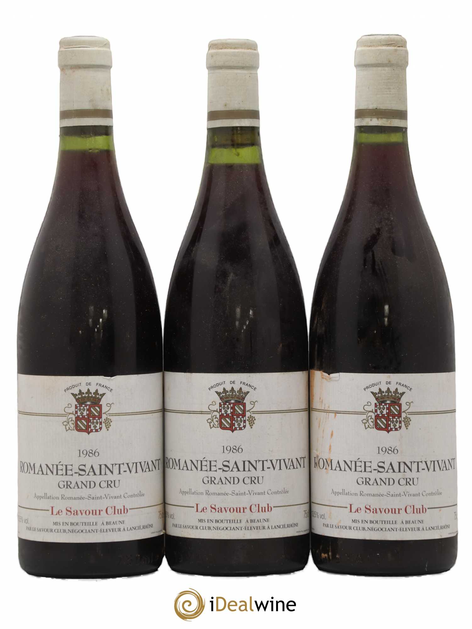 Romanée-Saint-Vivant Grand Cru Savour Club 1986 - Lot de 3 bouteilles - 0