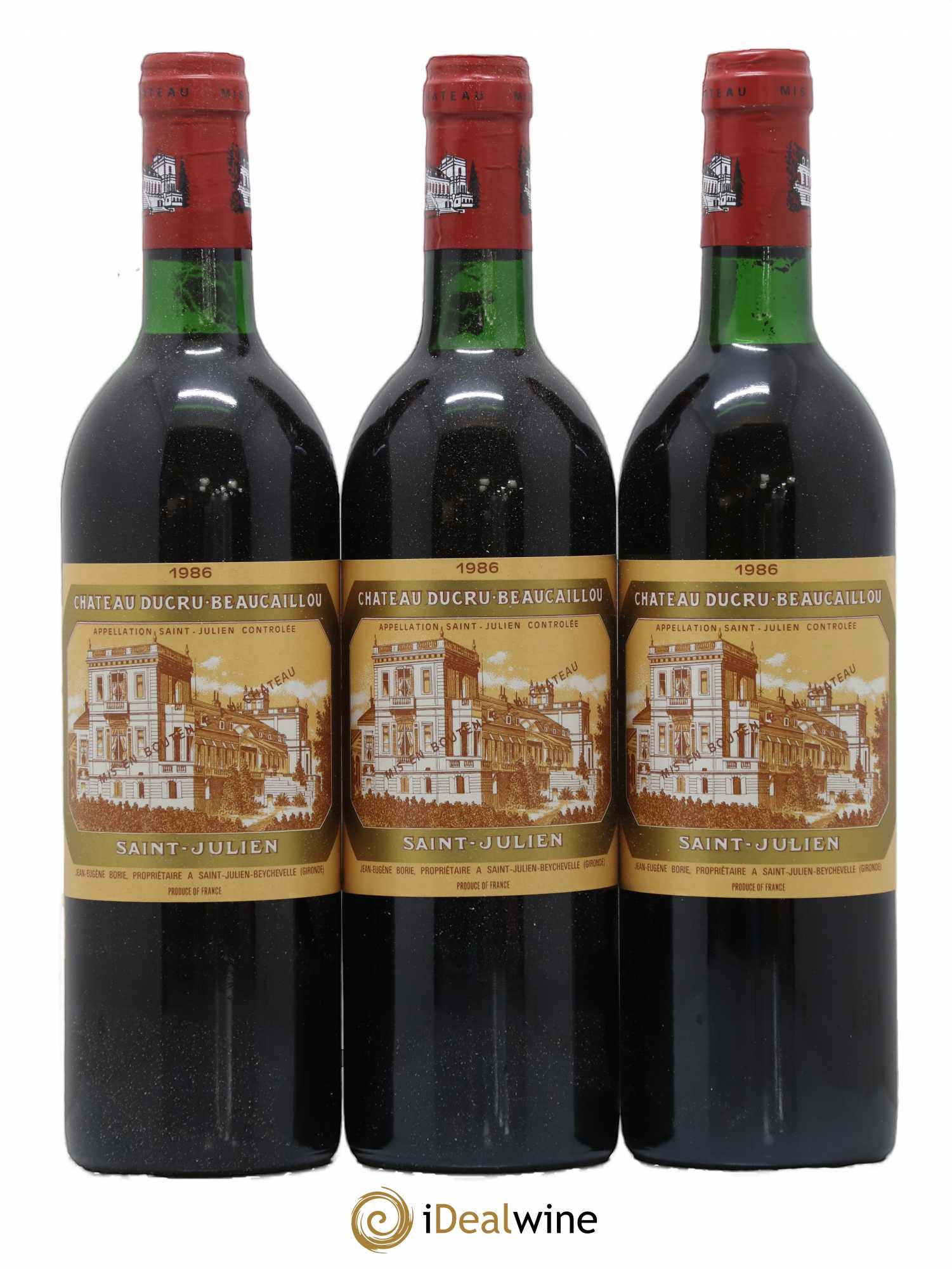 Château Ducru Beaucaillou 2ème Grand Cru Classé 1986 - Lot de 3 bouteilles - 0