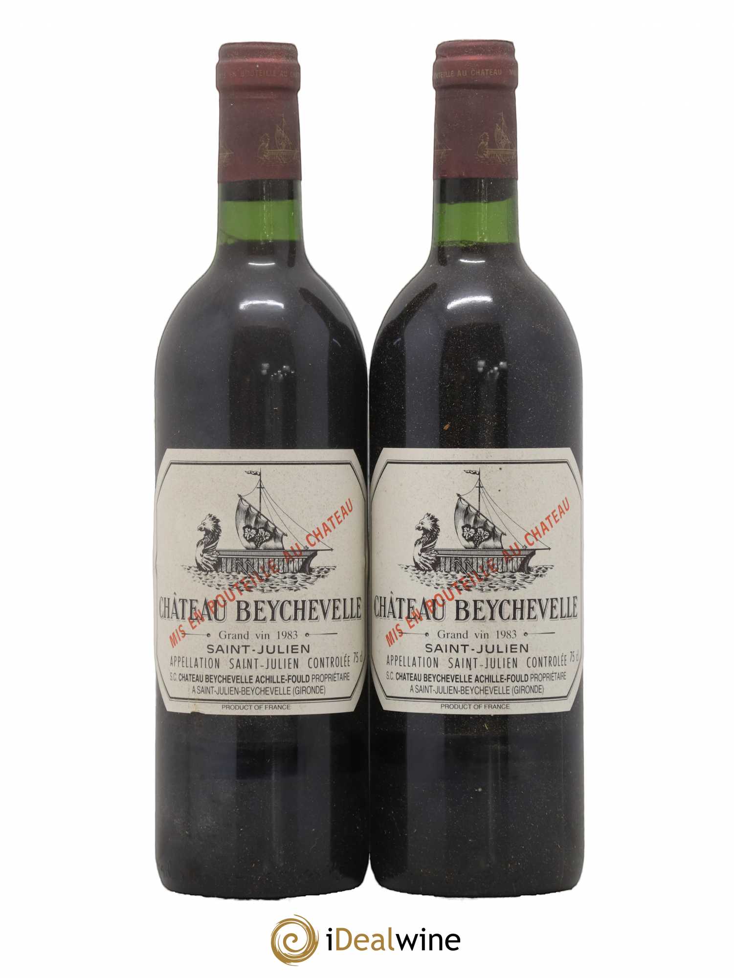 Château Beychevelle 4ème Grand Cru Classé 1983 - Lot de 2 bouteilles - 0