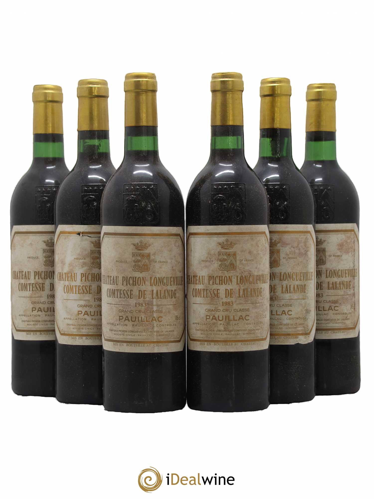 Château Pichon Longueville Comtesse de Lalande 2ème Grand Cru Classé 1983 - Lot de 6 bouteilles - 0