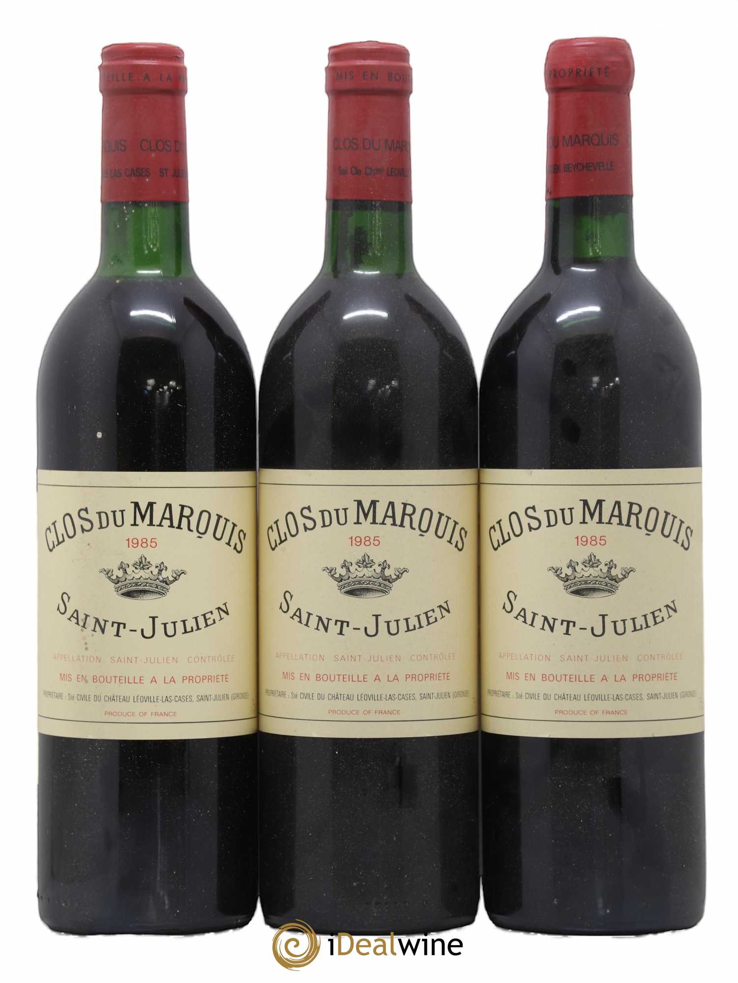 Clos du Marquis 1985 - Lot de 3 bouteilles - 0