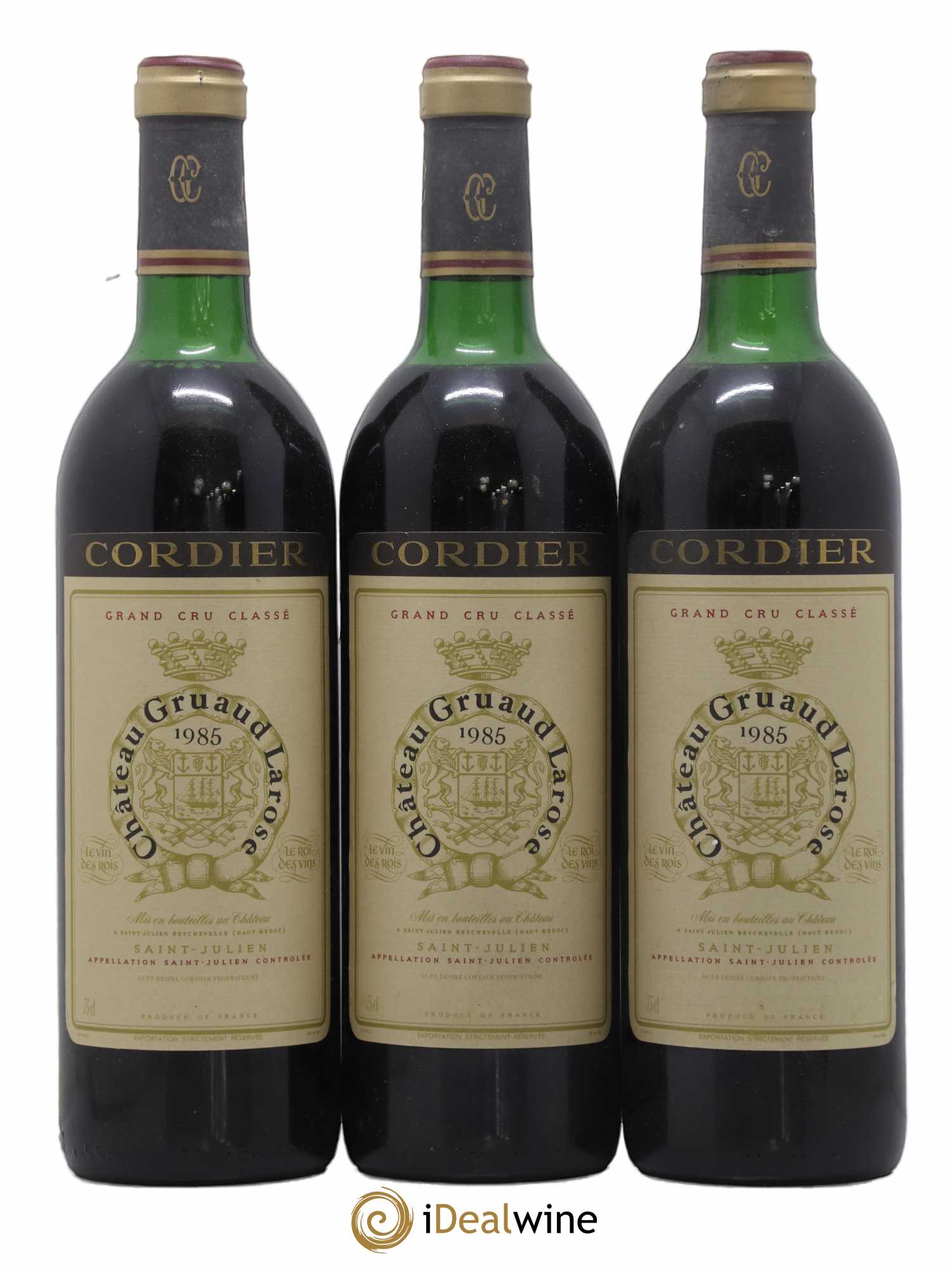 Château Gruaud Larose 2ème Grand Cru Classé 1985 - Lot de 3 bouteilles - 0
