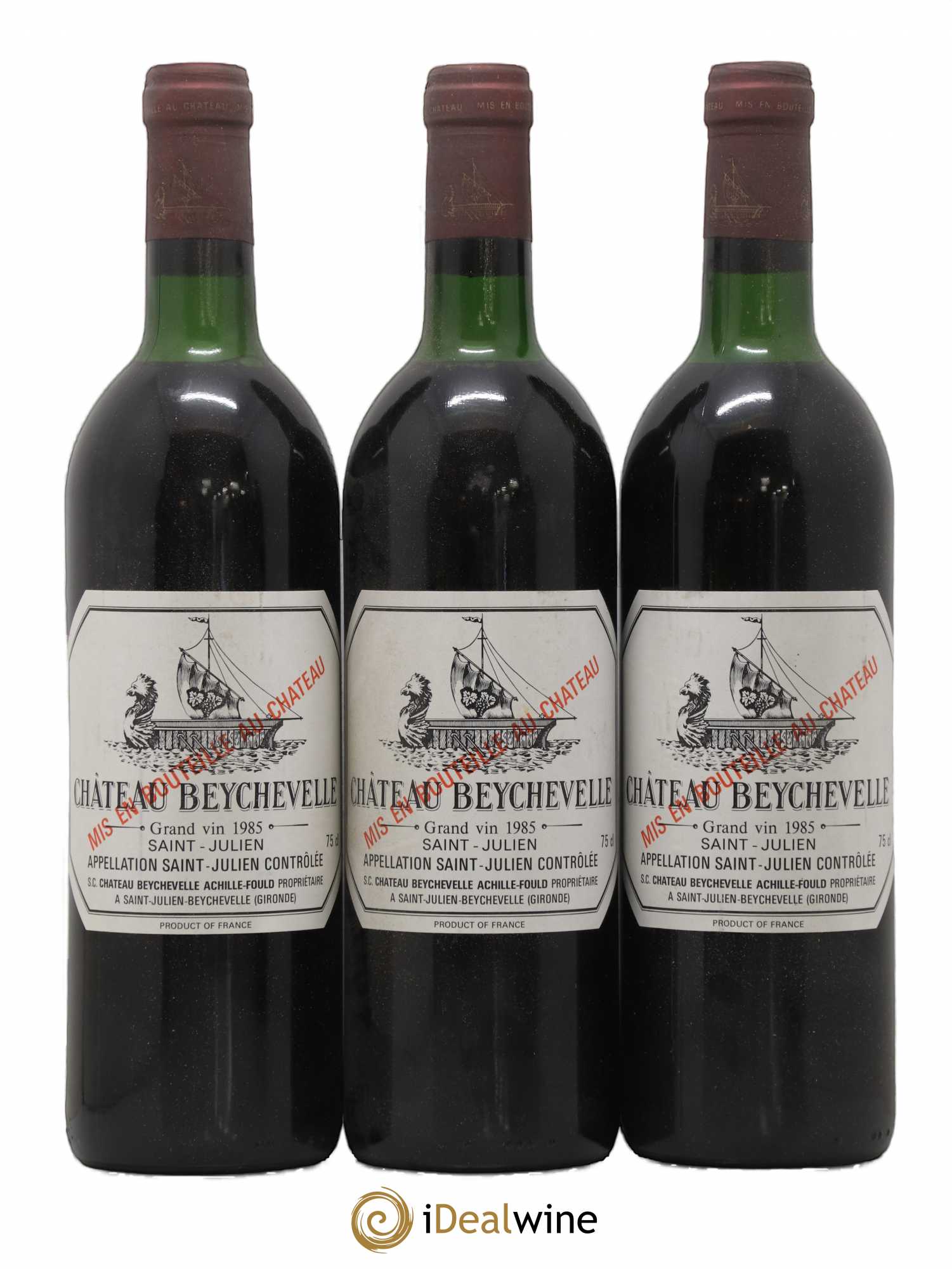 Château Beychevelle 4ème Grand Cru Classé 1985 - Lot de 6 bouteilles - 1
