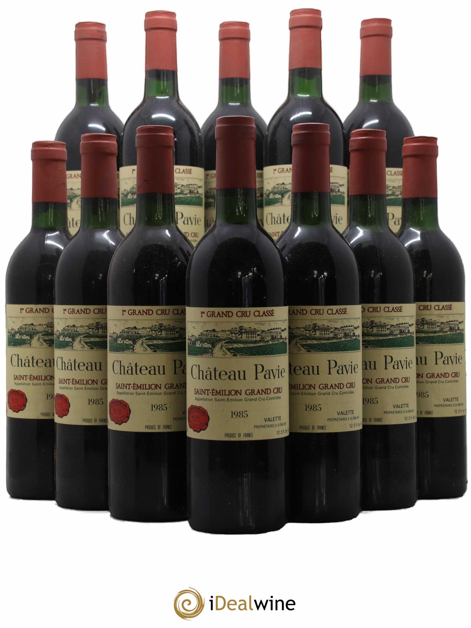 Château Pavie 1er Grand Cru Classé A 1985 - Lot de 12 bouteilles - 0