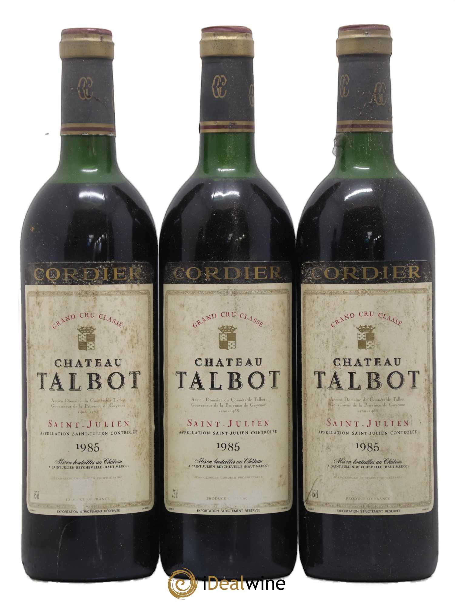 Château Talbot 4ème Grand Cru Classé 1985 - Lot de 6 bouteilles - 1
