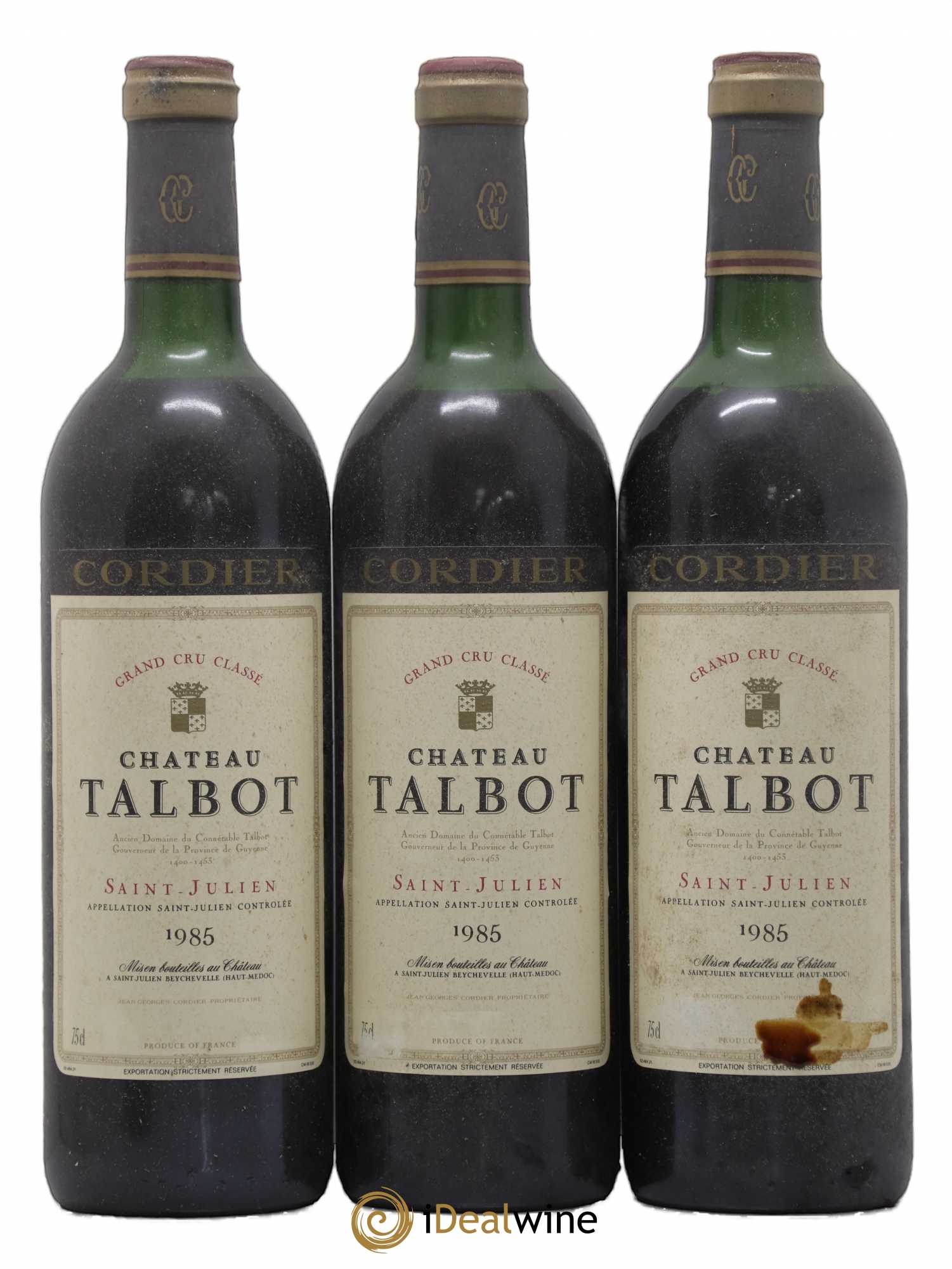 Château Talbot 4ème Grand Cru Classé 1985 - Lot de 6 bouteilles - 2