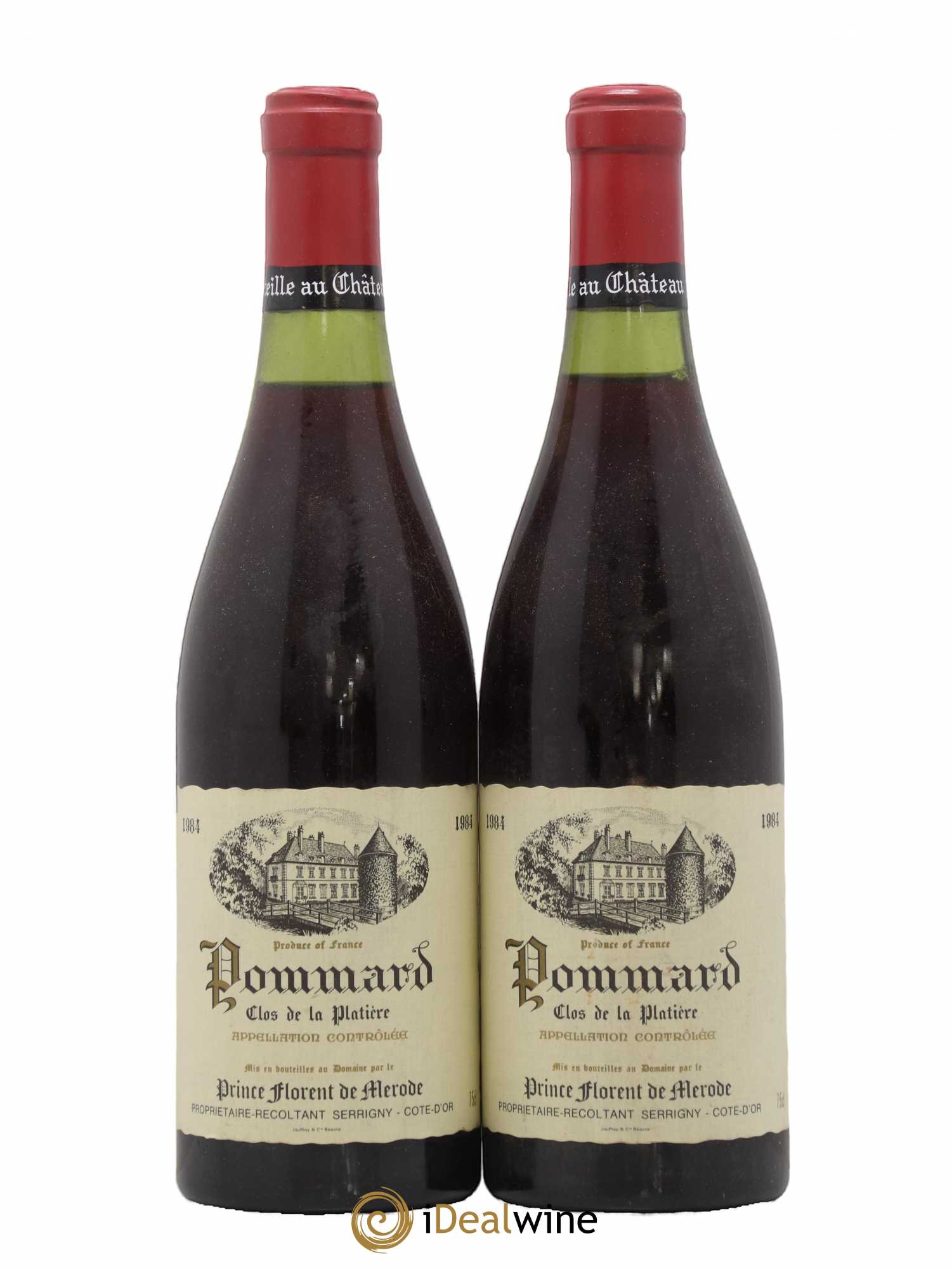 Pommard Clos de la Platiere Prince Florent de Merode 1984 - Posten von 2 Flaschen - 0