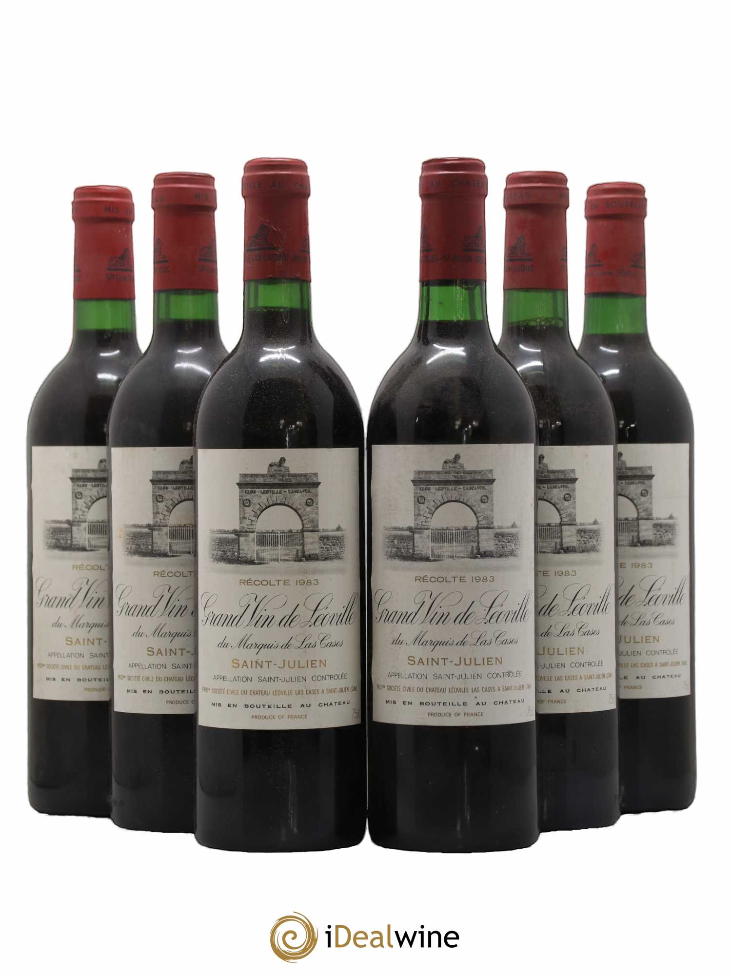 Château Léoville Las Cases 2ème Grand Cru Classé 1983 - Lot de 6 bouteilles - 0