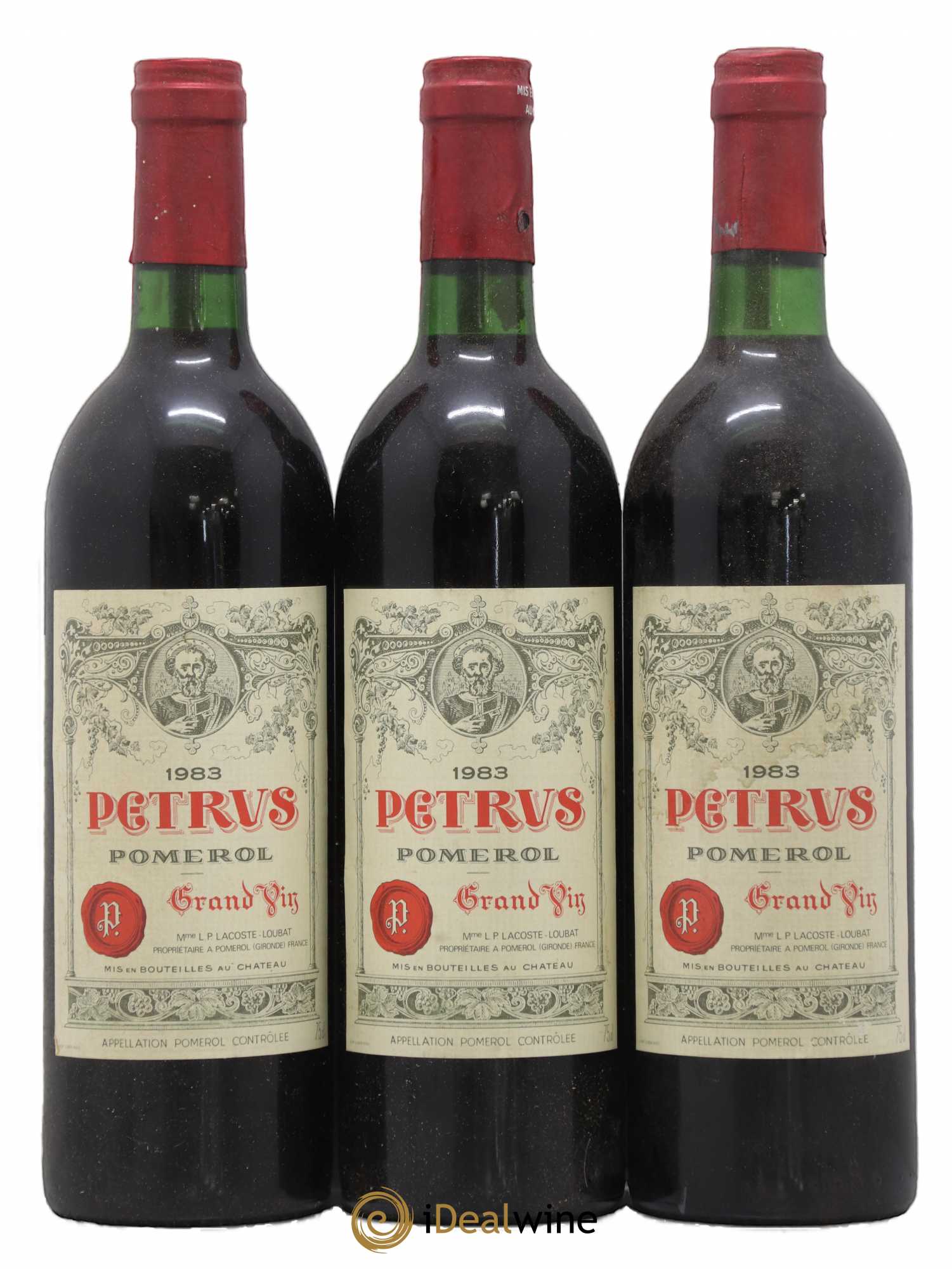 Petrus 1983 - Lot de 3 bouteilles - 0