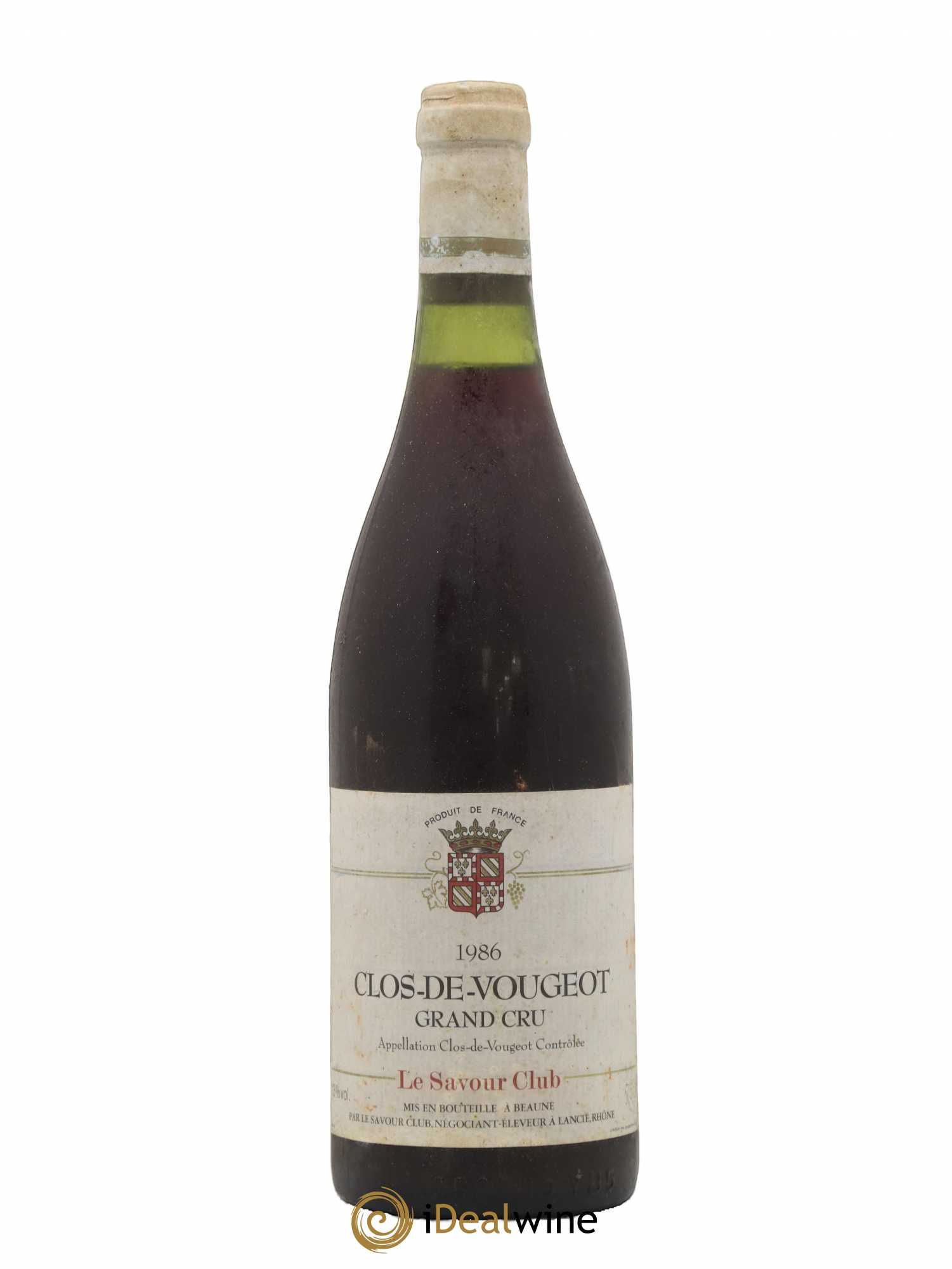 Clos de Vougeot Grand Cru Savour Club 1986 - Lot de 1 bouteille - 0