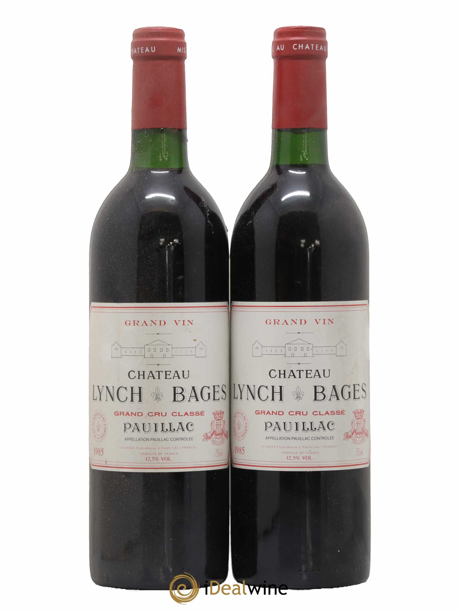 Château Lynch Bages 5ème Grand Cru Classé 1985 - Lot de 2 bouteilles - 0