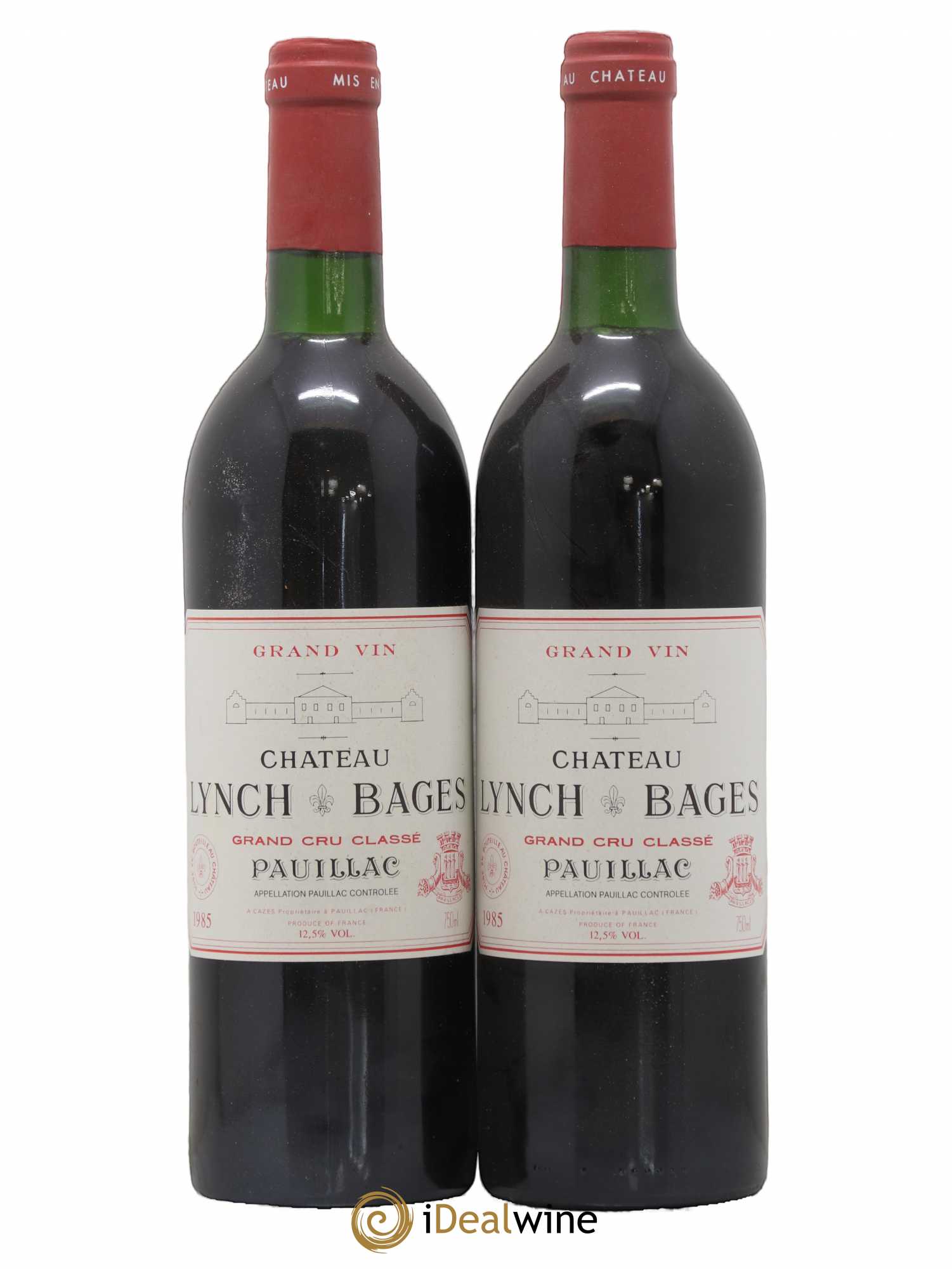 Château Lynch Bages 5ème Grand Cru Classé 1985 - Lot de 2 bouteilles - 0