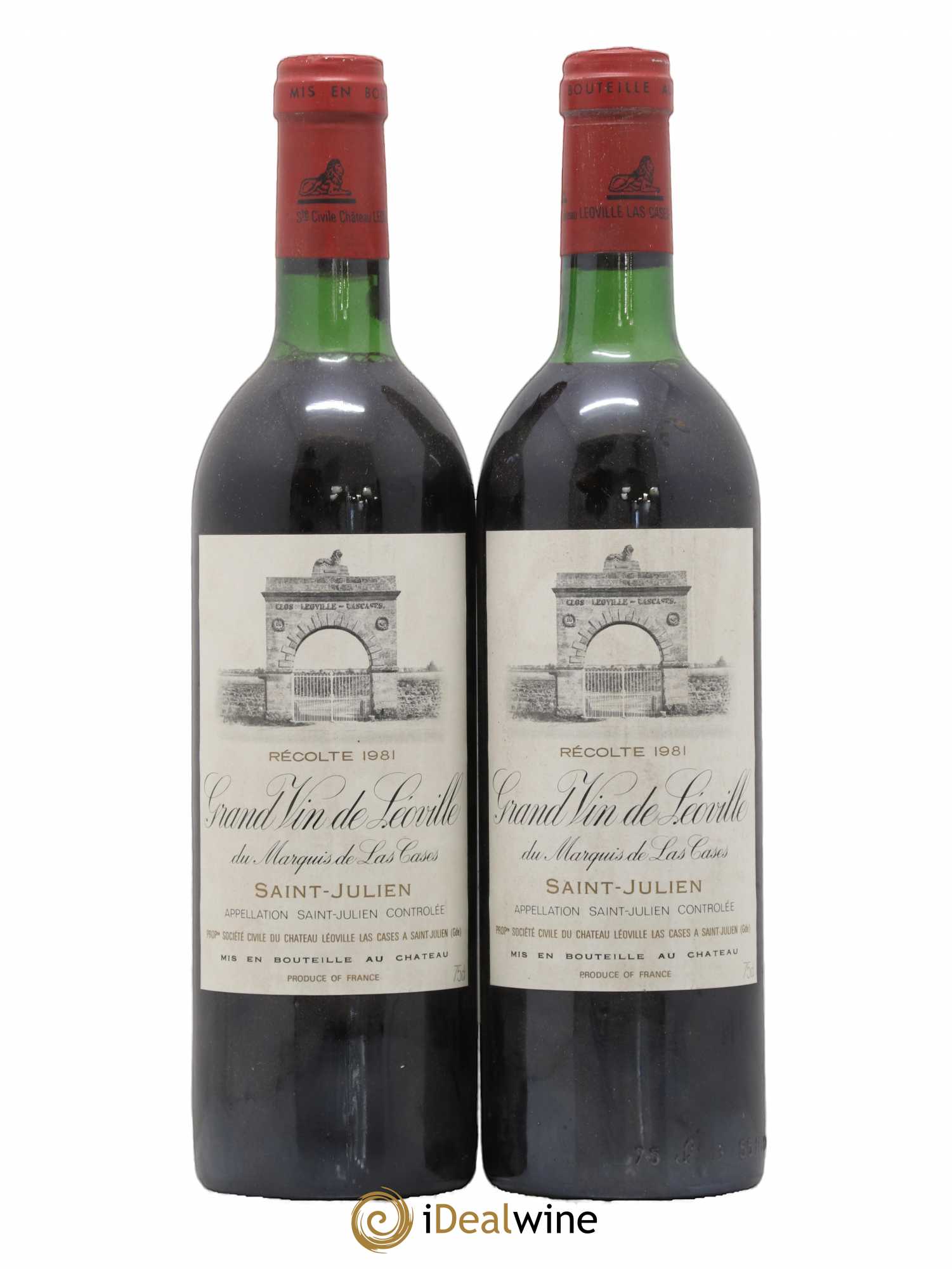 Château Léoville Las Cases 2ème Grand Cru Classé 1981 - Lot de 2 bouteilles - 0