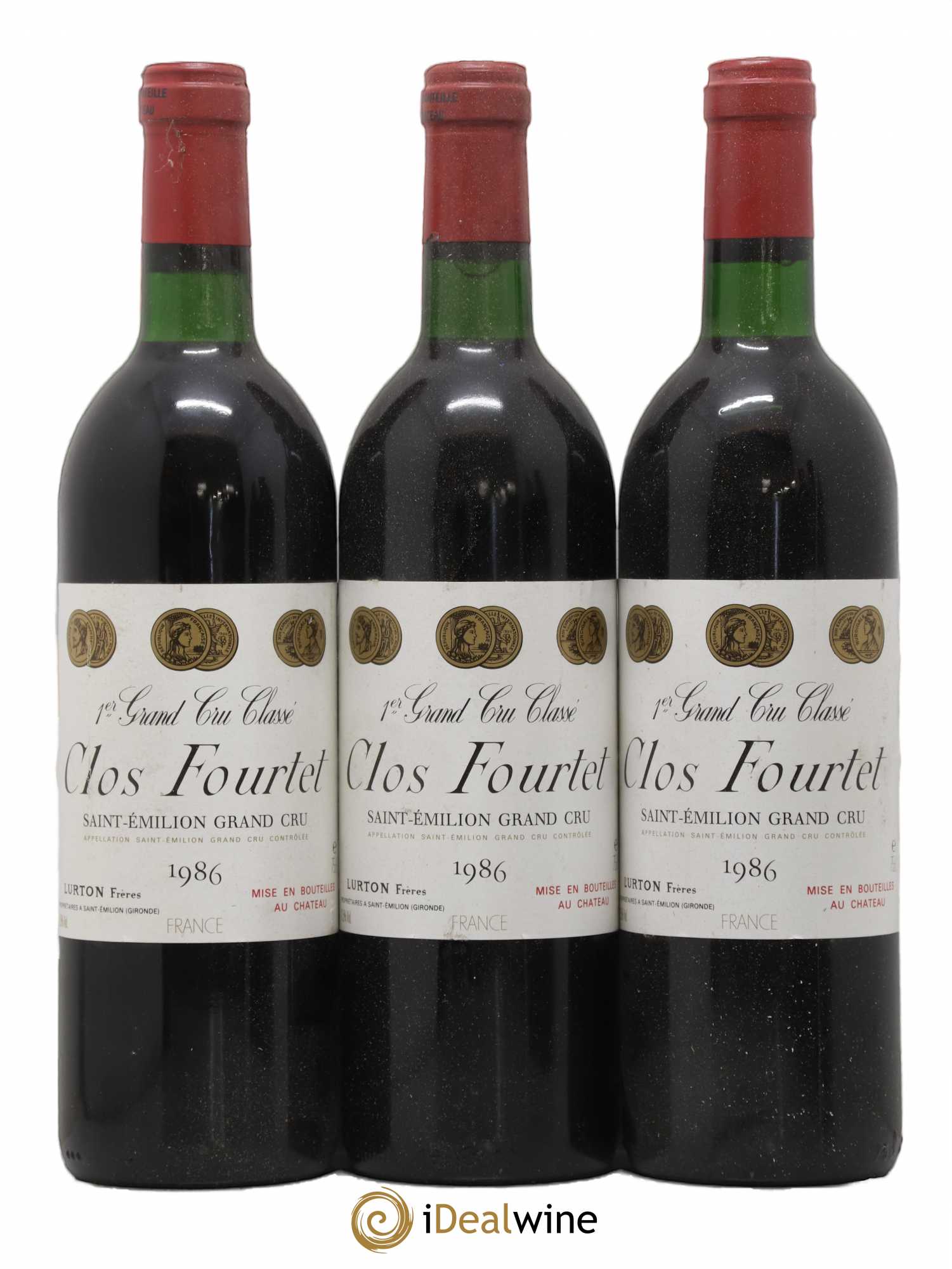 Clos Fourtet 1er Grand Cru Classé B 1986 - Lot de 6 bouteilles - 1