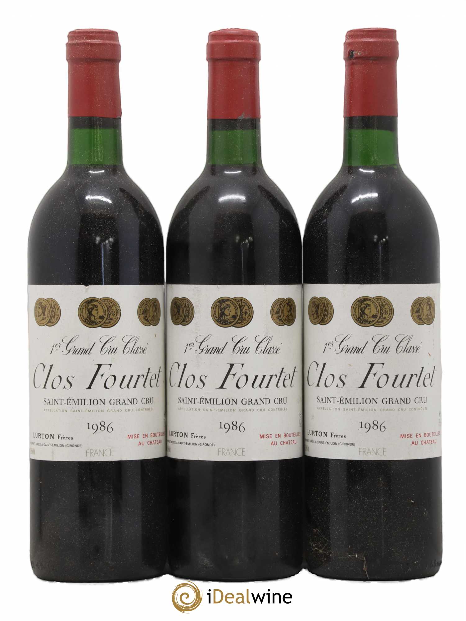 Clos Fourtet 1er Grand Cru Classé B 1986 - Lot de 6 bouteilles - 2
