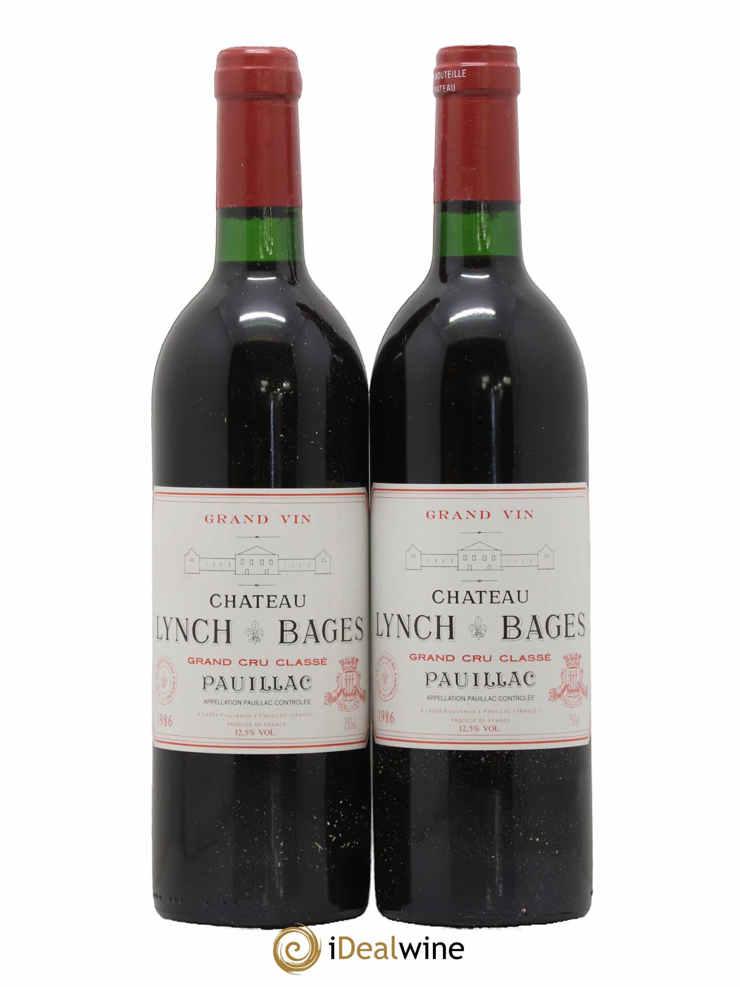 Château Lynch Bages 5ème Grand Cru Classé 1986 - Lot de 2 bouteilles - 0